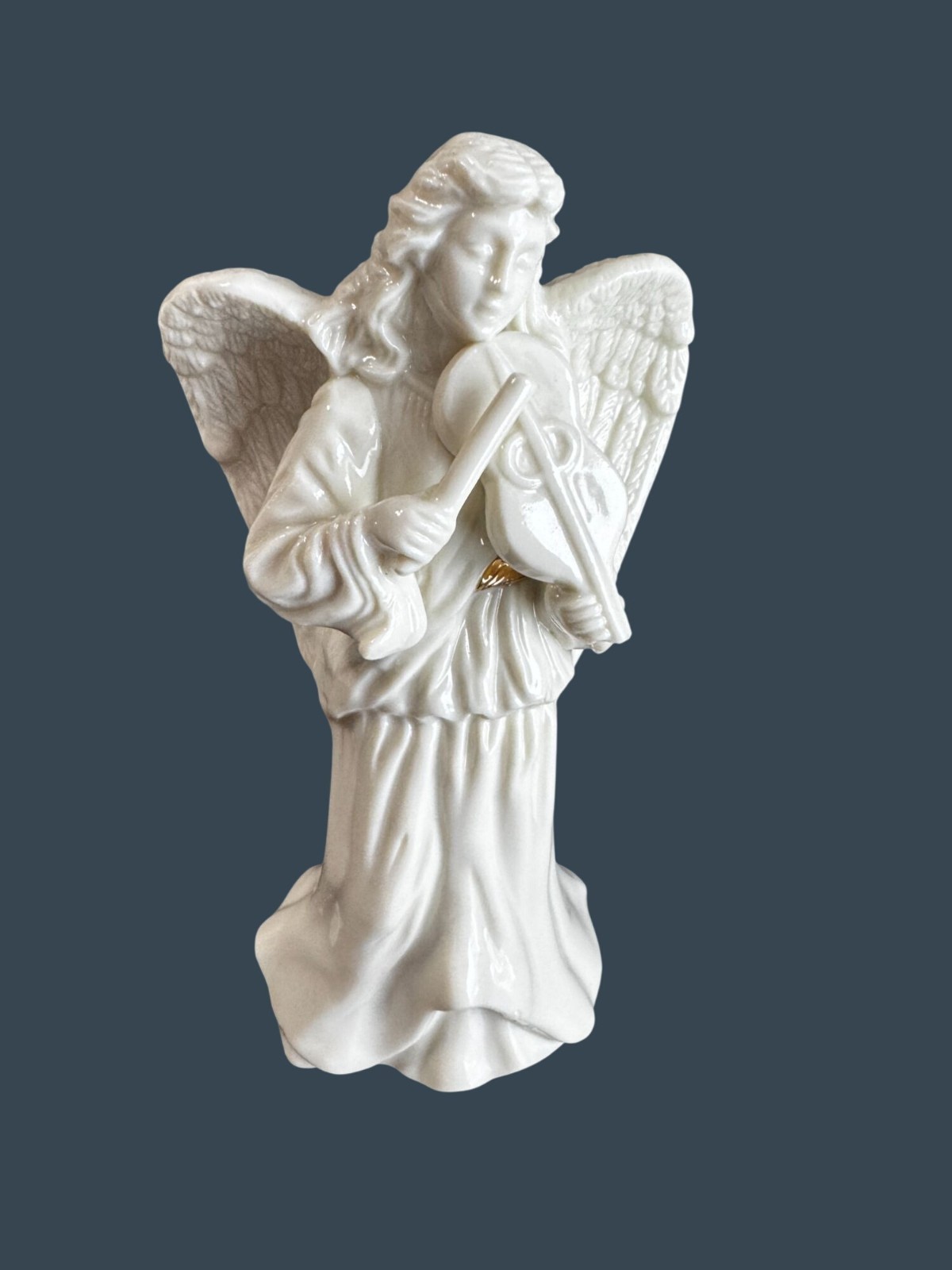 Lenox Angel Figurine Ivory Porcelain Nativity Musician 7 Inch