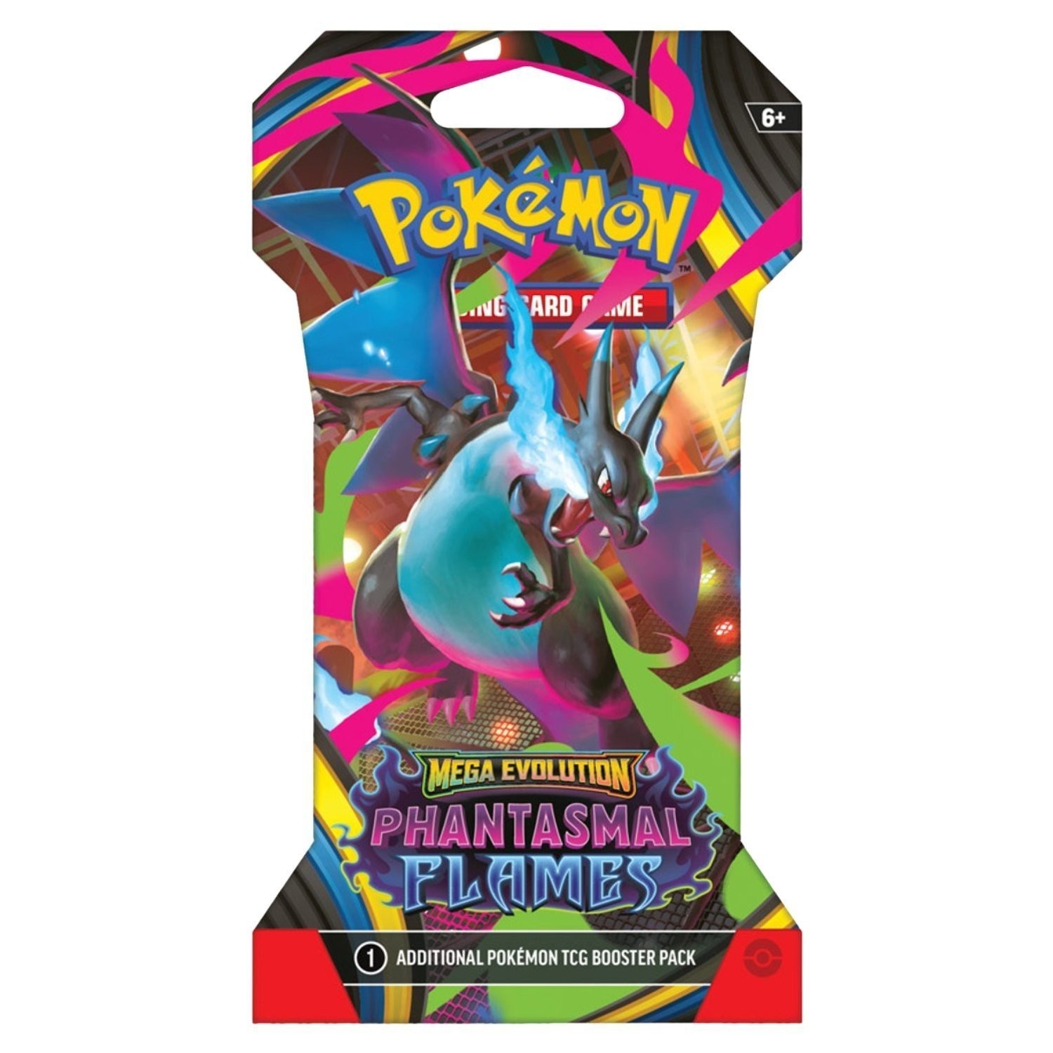 Pokemon ME2 Phantasmal Flames Sleeved Booster Pack | Mega Charizard X Pokemon ME2 Phantasmal Flames Sleeved Booster Pack | Mega Charizard X