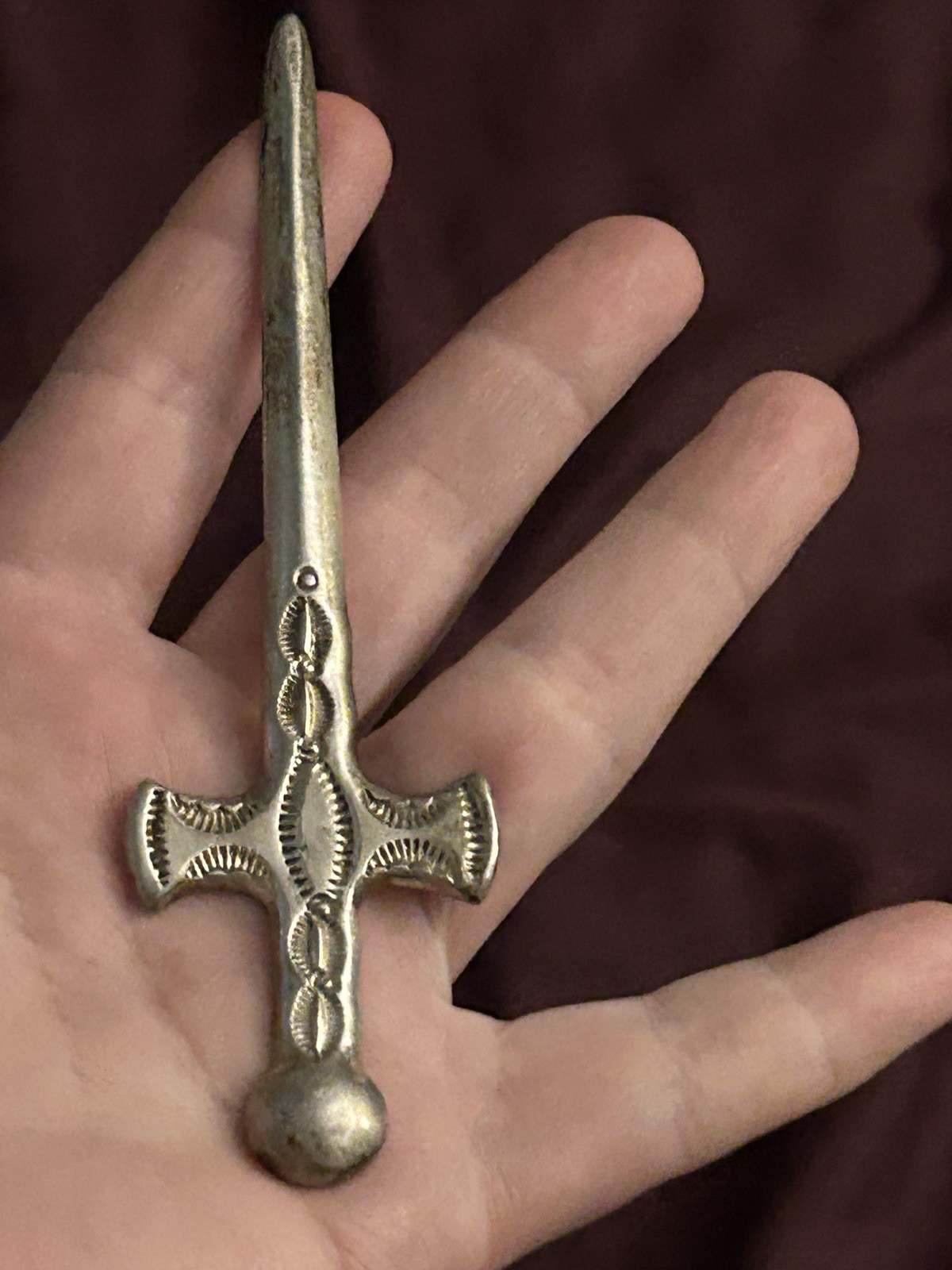 Vintage Navajo Sterling Silver Handmade Letter Opener Signed Vintage Navajo Sterling Silver Handmade Letter Opener Signed