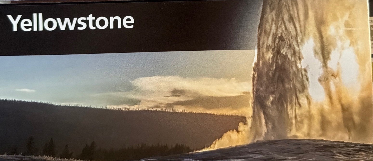Newest YELLOWSTONE NATIONAL PARK SERVICE  BROCHURE/MAP 2025