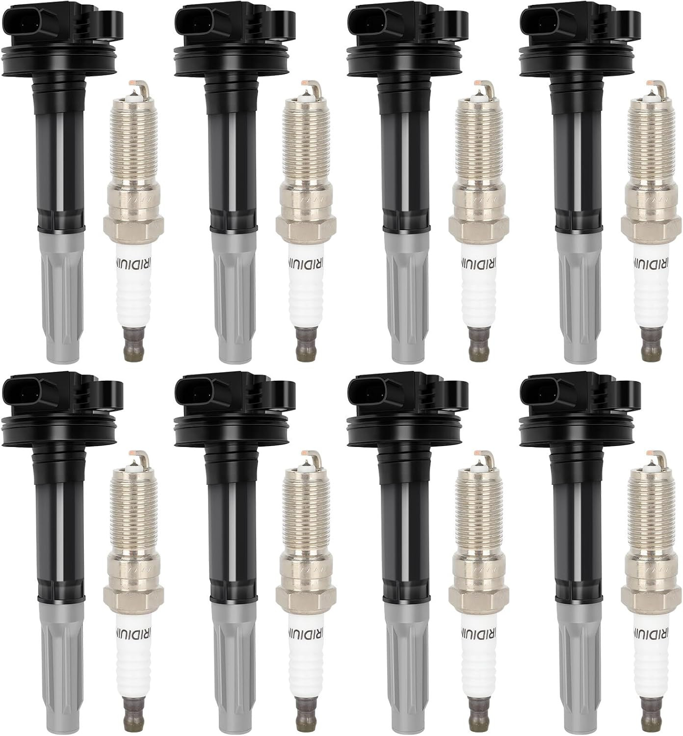 UF622 & SP548 Ignition Coil Pack & Iridium Spark Plugs Set of 8 | Coils Packs fo