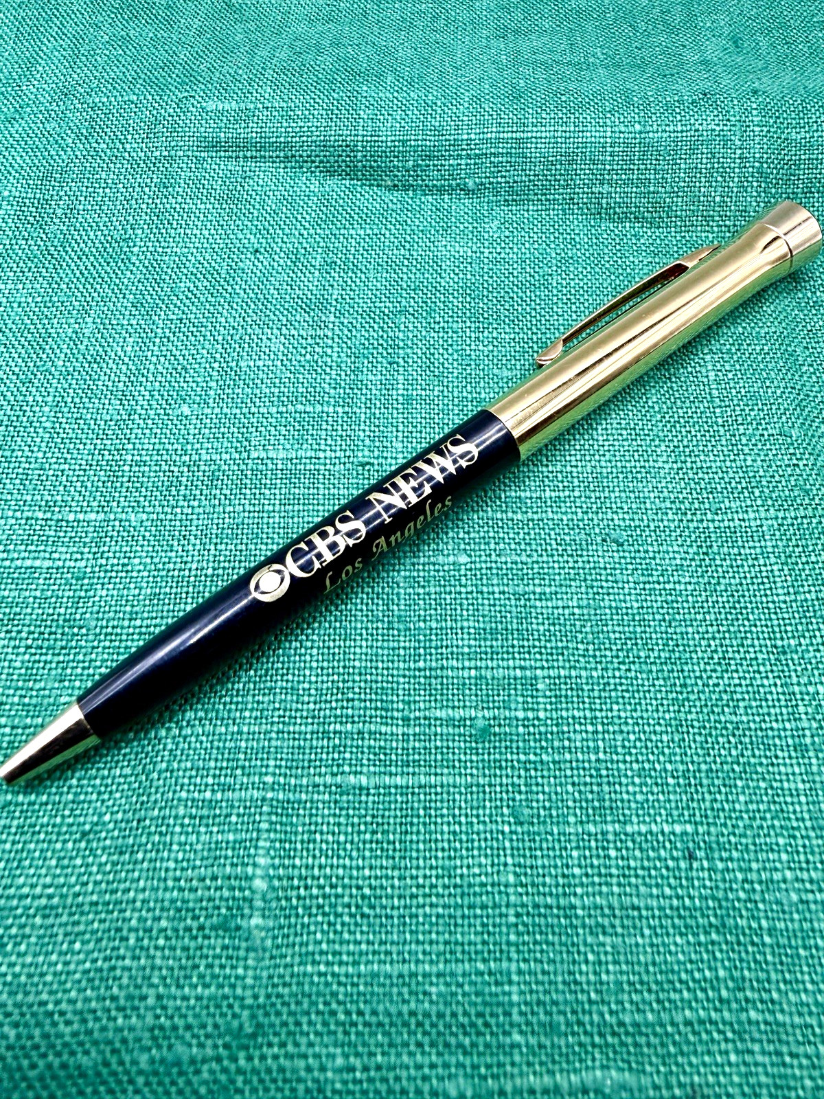 Vintage 1970s CBS News Los Angeles Garland Pen - Photo Dome Eye Logo USA