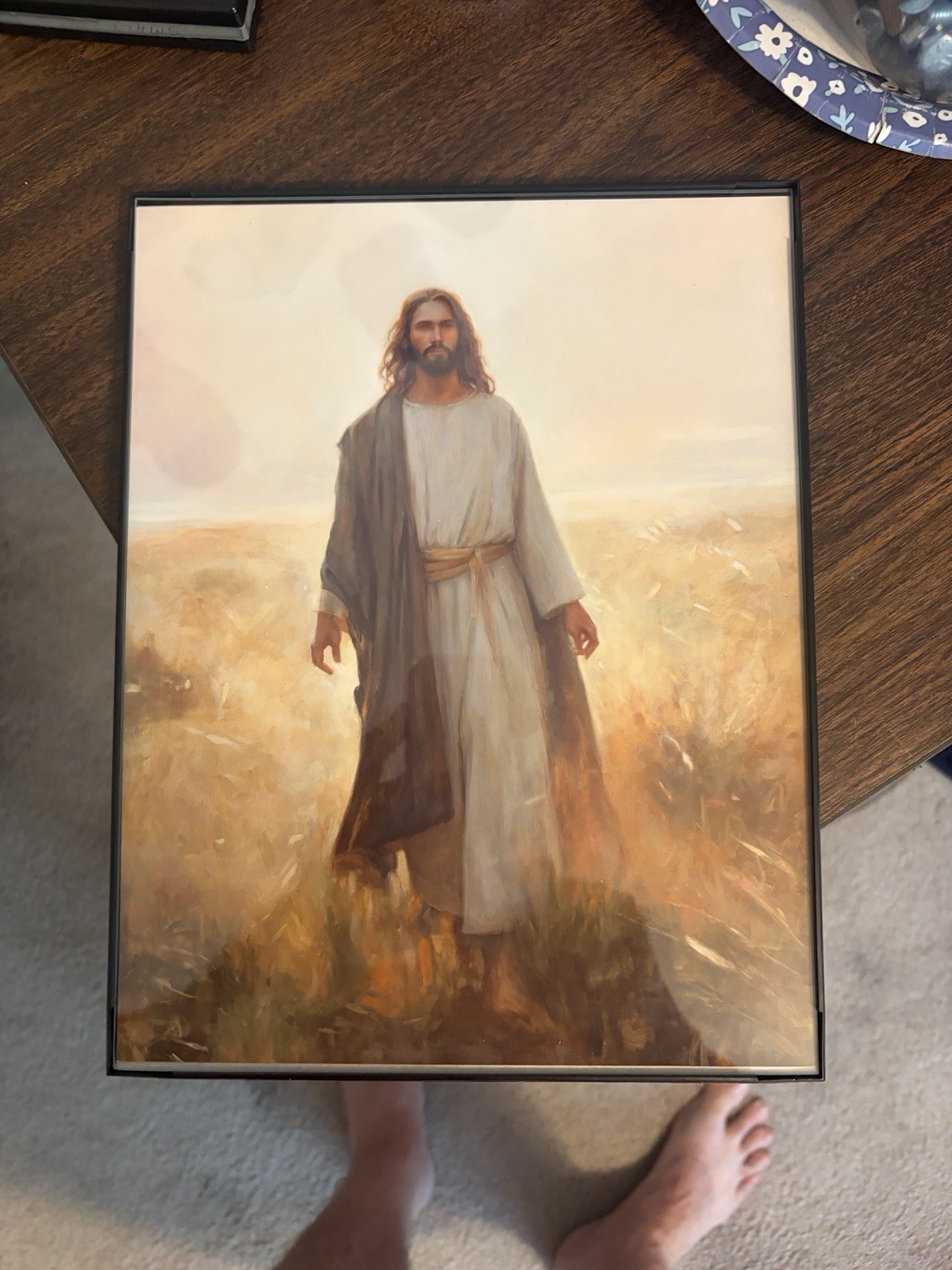 Jesus The Christ Walking Outdoors Framed, 8.5x11 Print, Plastic Frame Jesus The Christ Walking Outdoors Framed, 8.5x11 Print, Plastic Frame