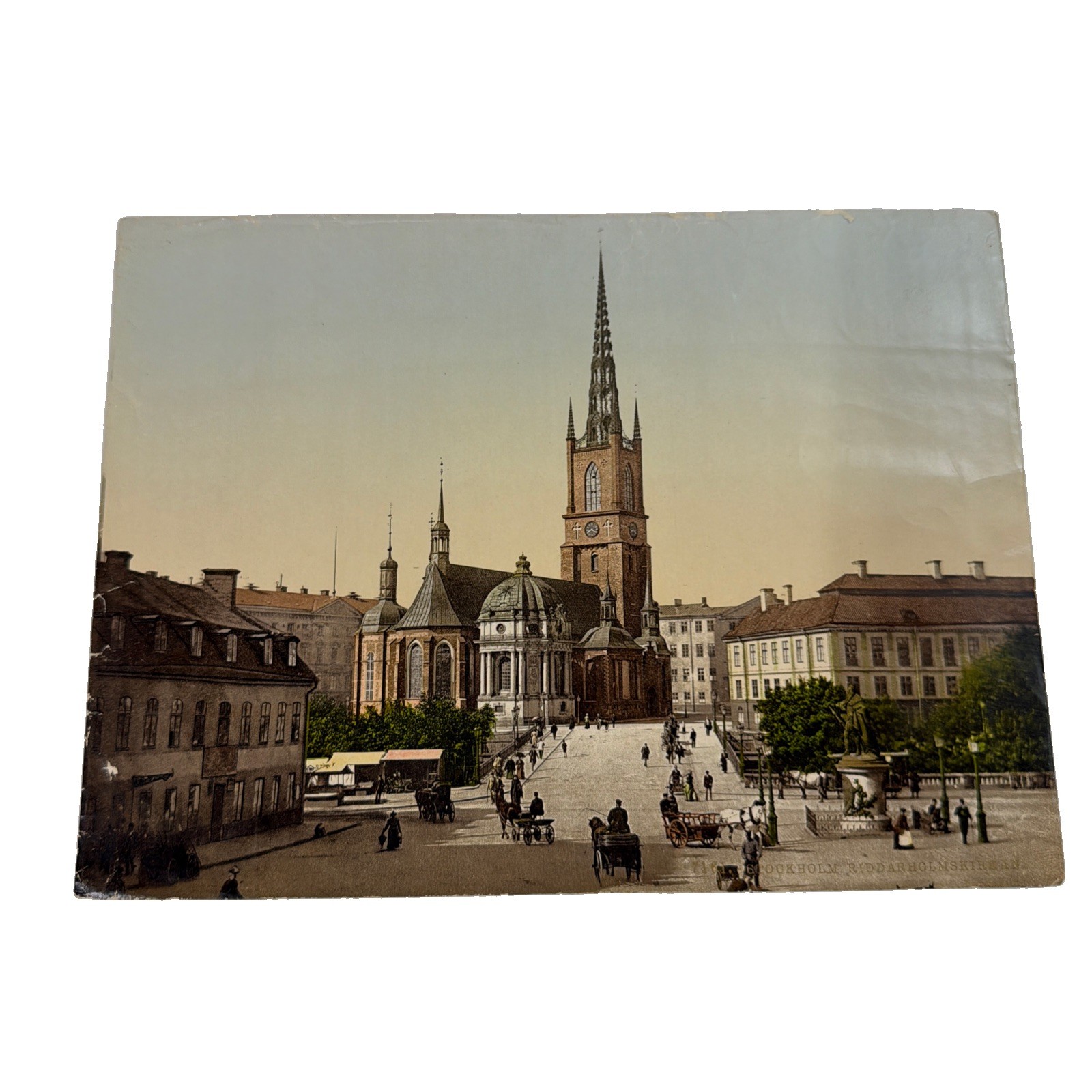 Antique Albumen Photo: Stockholm Riddarholmen Church Antique Albumen Photo: Stockholm Riddarholmen Church