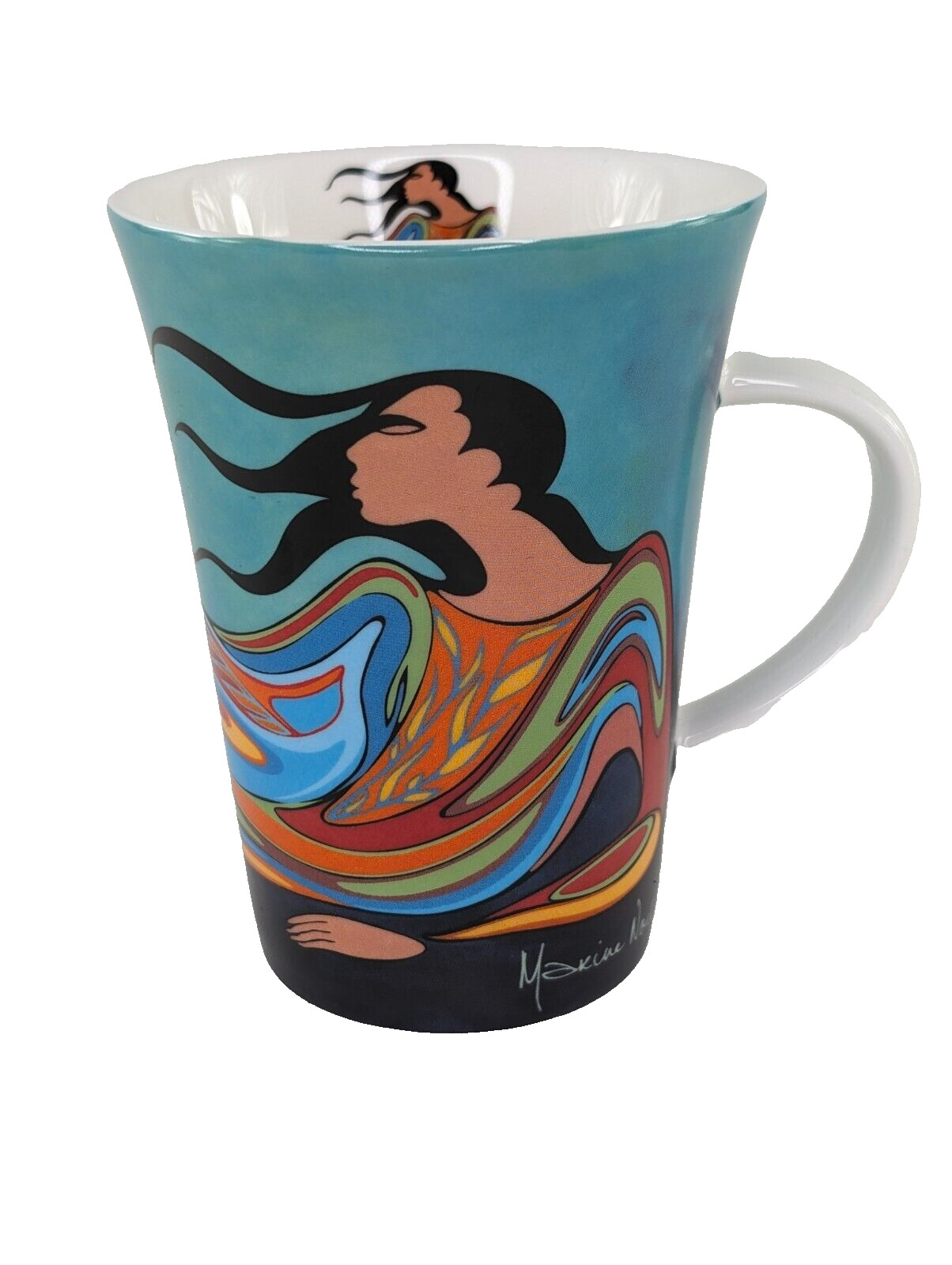 Oscardo Art Canada Mug Coffee Cup “Mother Earth” Artist Maxine Noel Native Woman