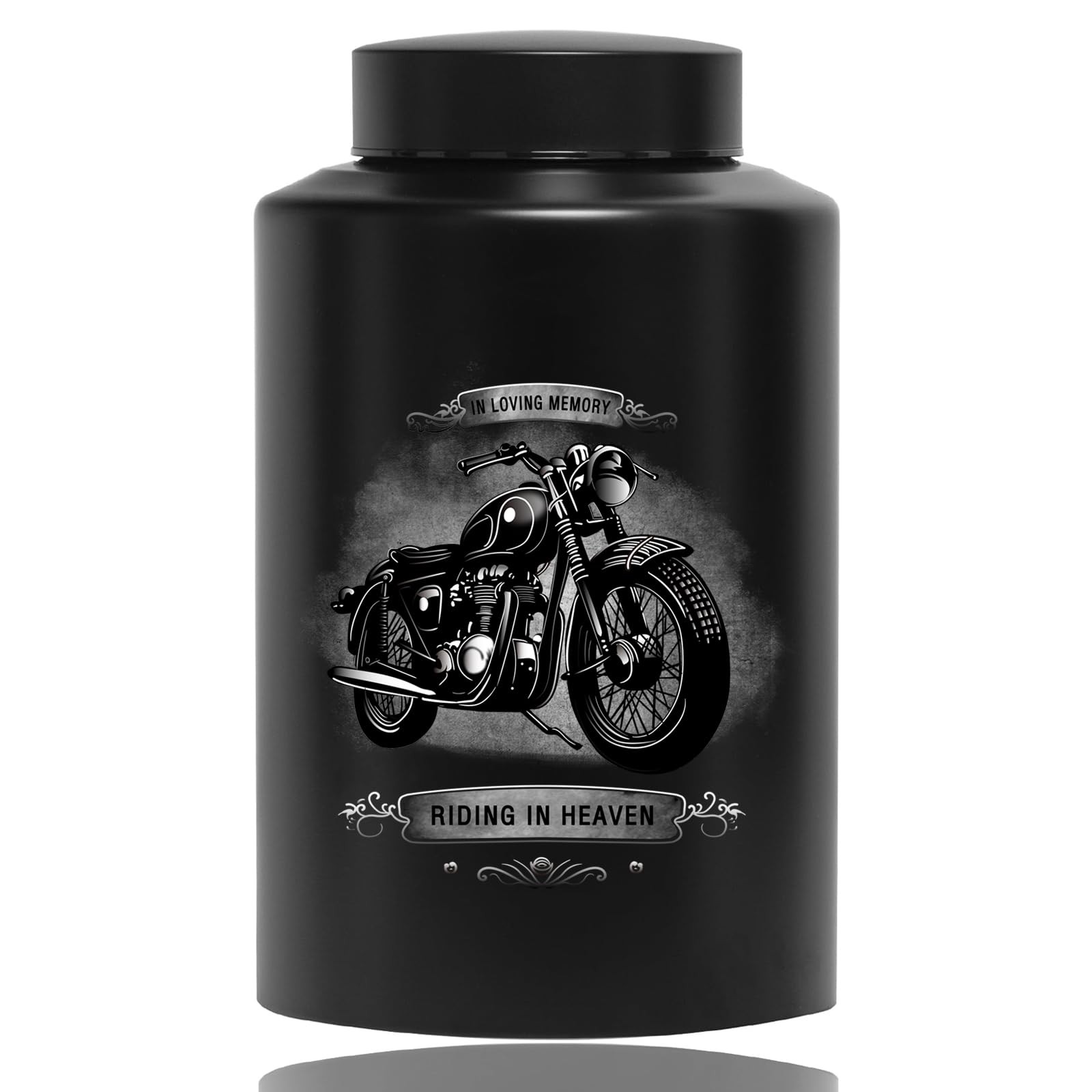 ZWBQAWYJW Large Stainless Steel Cremation Urns for Adult Human Male Black ZWBQAWYJW Large Stainless Steel Cremation Urns for Adult Human Male Black
