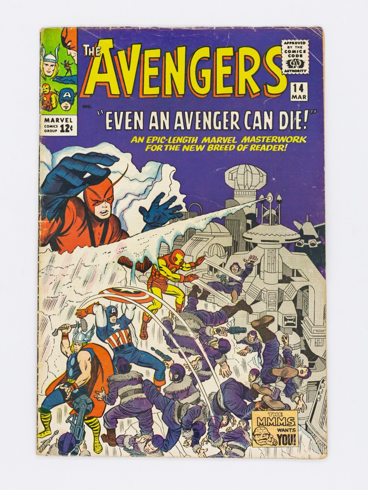 Avengers #14 Marvel Comics March 1965 Very Good Condition Vintage Comic Book Avengers #14 Marvel Comics March 1965 Very Good Condition Vintage Comic Book