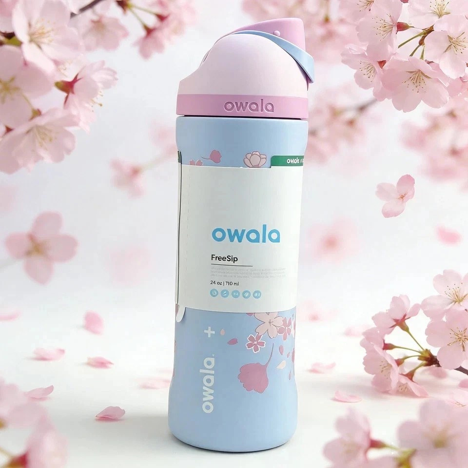 New Starbucks X Owala 2026 Sakura Limited Insulated Water Bottle 24oz Straw Cup New Starbucks X Owala 2026 Sakura Limited Insulated Water Bottle 24oz Straw Cup