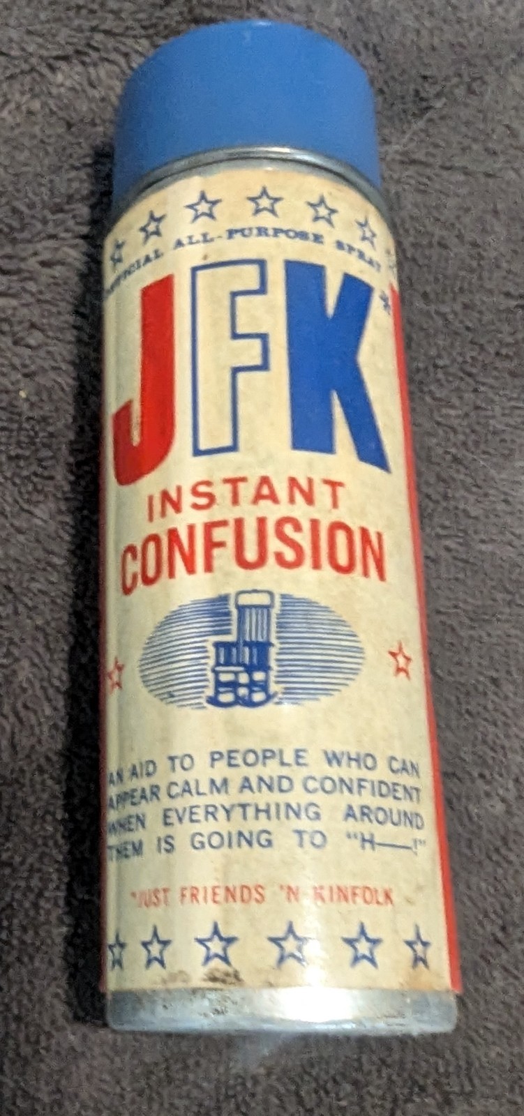 1962 Rare JFK INSTANT CONFUSION Can Miracle Spray Political Joke John F Kennedy 1962 Rare JFK INSTANT CONFUSION Can Miracle Spray Political Joke John F Kennedy
