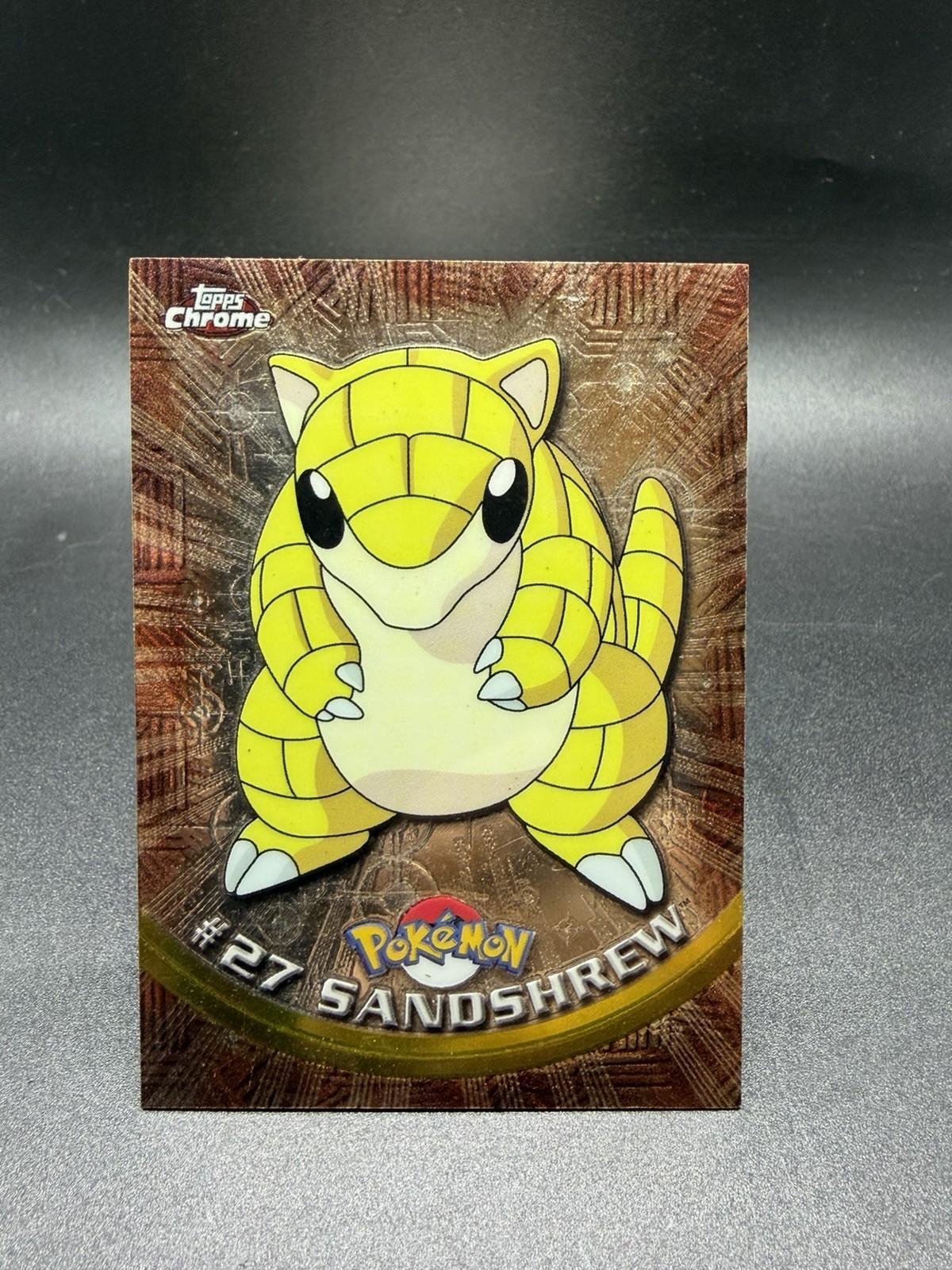 2000 Topps Chrome Holo Pokémon TV Animation Edition Hologram #27 Sandshrew ~NM~