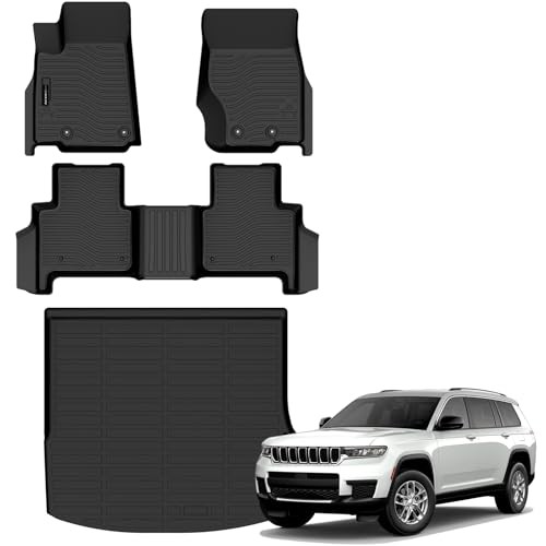All Weather Floor Mats Cargo Mat Fit for Jeep Grand Cherokee(WL Include 4xe, Not All Weather Floor Mats Cargo Mat Fit for Jeep Grand Cherokee(WL Include 4xe, Not
