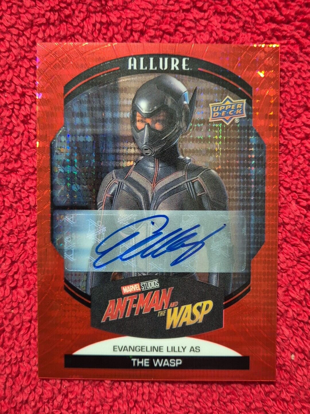 2022 Marvel Allure Red Auto Evangeline Lilly The Wasp #86 SP