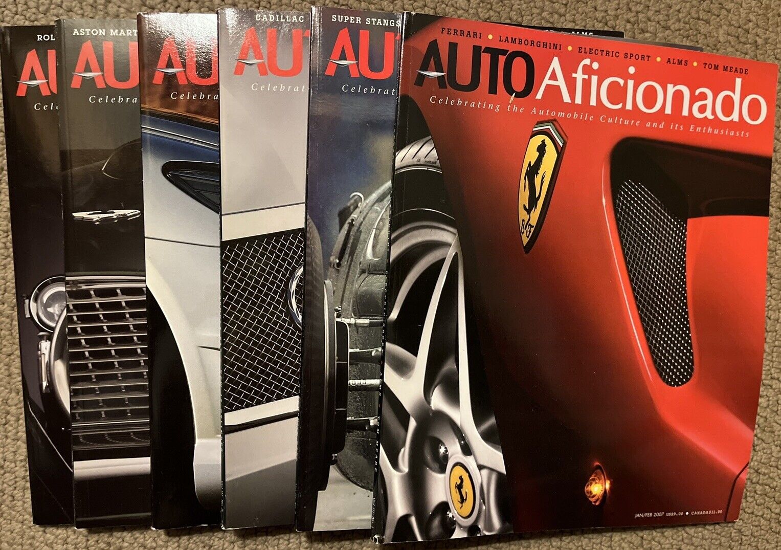 Auto Aficionado 2007 Issues Journal For Fine Automobile Collectors & Enthusiasts