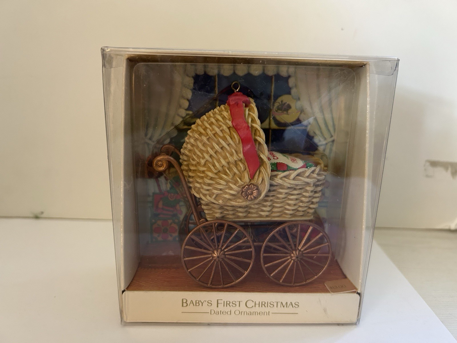NOS Vintage 1981 Hallmark BABYS FIRST CHRISTMAS Buggy Keepsake Ornament NOS Vintage 1981 Hallmark BABYS FIRST CHRISTMAS Buggy Keepsake Ornament
