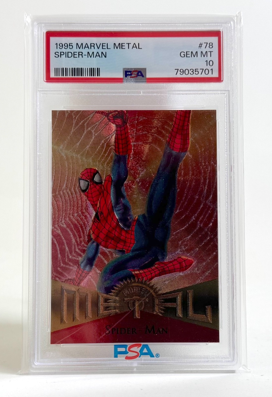 SPIDER-MAN #78 | 1995 MARVEL METAL  | PSA GRADED 10 GEM MINT