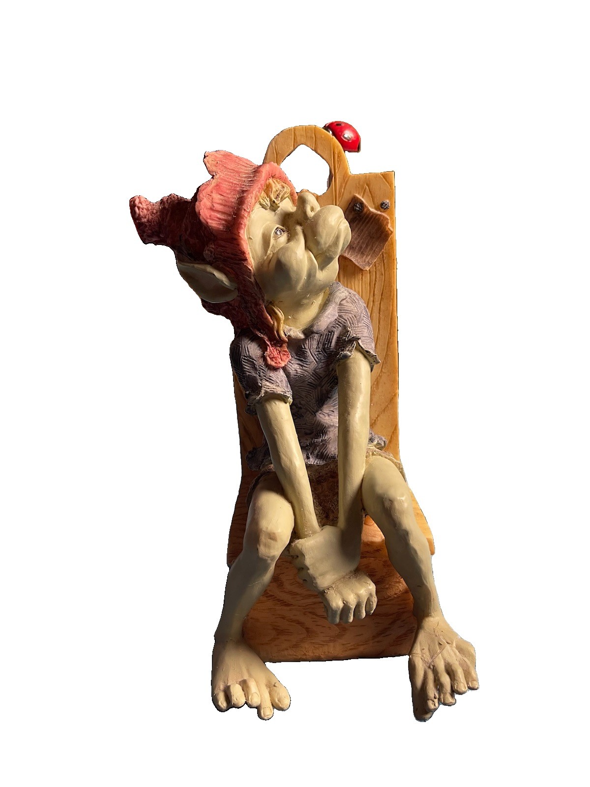 Laaf Efteling 14” Paper Towel Holder Gnome Figurine Statue 1998/Folk Art Laaf Efteling 14” Paper Towel Holder Gnome Figurine Statue 1998/Folk Art