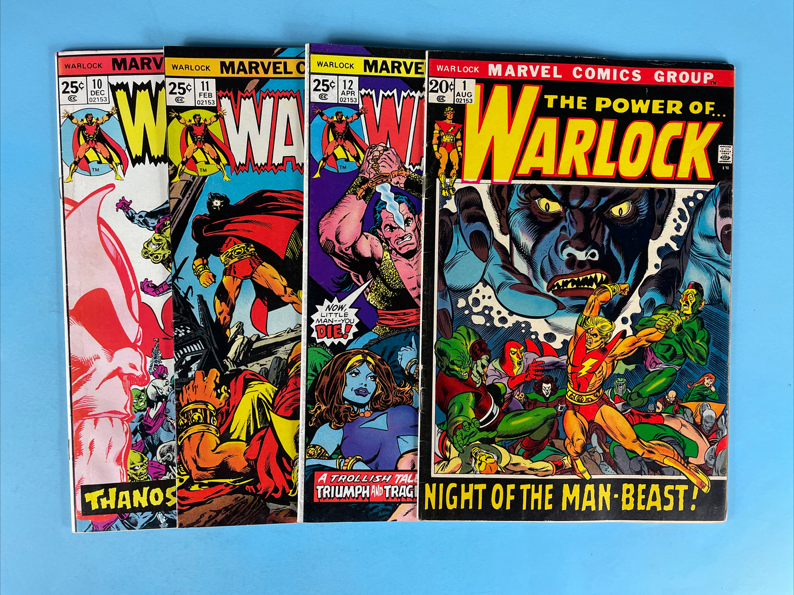 Warlock # 1 , 10 , 11 , & 12 1976 Warlock # 1 , 10 , 11 , & 12 1976