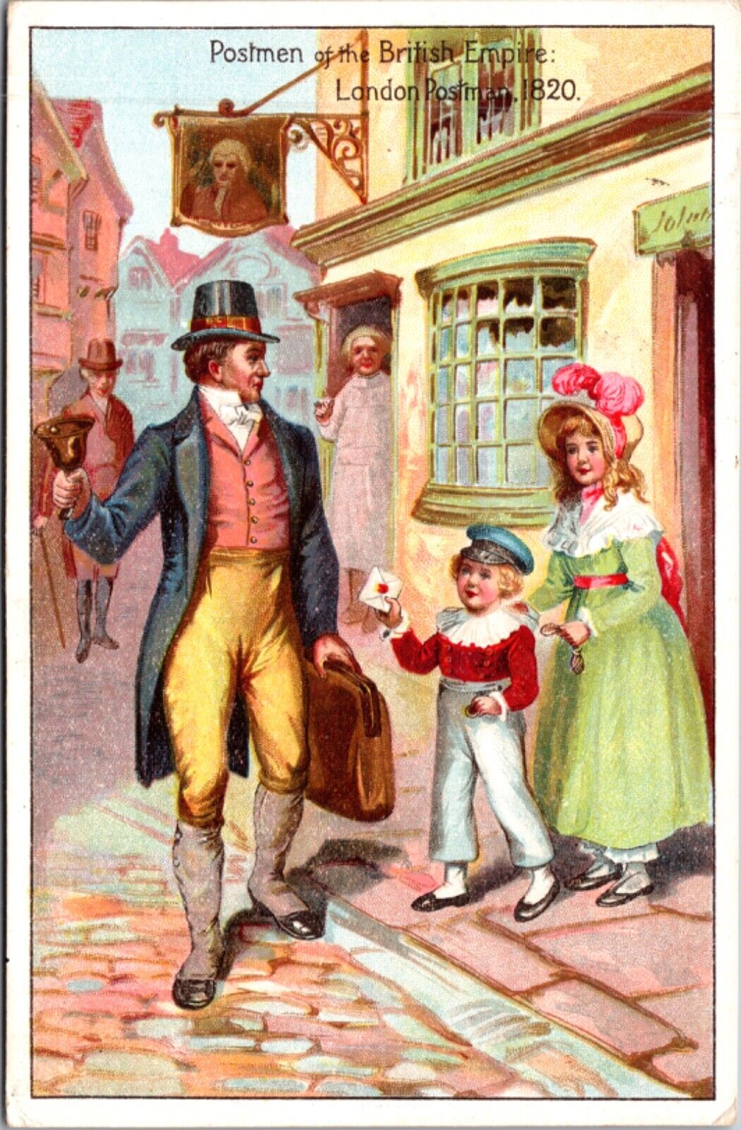 Artist Postcard Postmen of the British Empire London Postman 1820