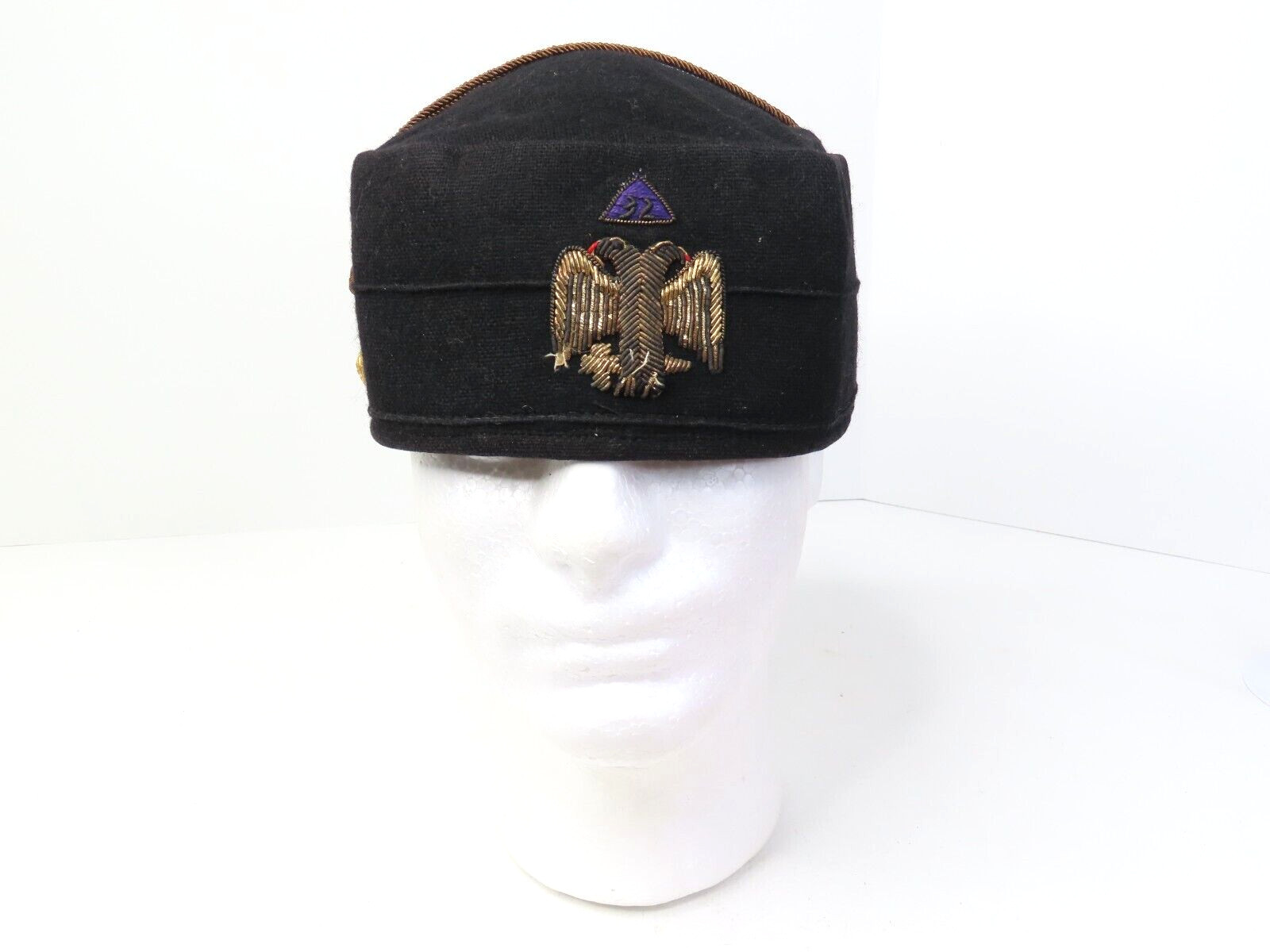 Vintage 1817 Masonic 32 Degree Double Eagle Freemason K.T. Hat Vintage 1817 Masonic 32 Degree Double Eagle Freemason K.T. Hat