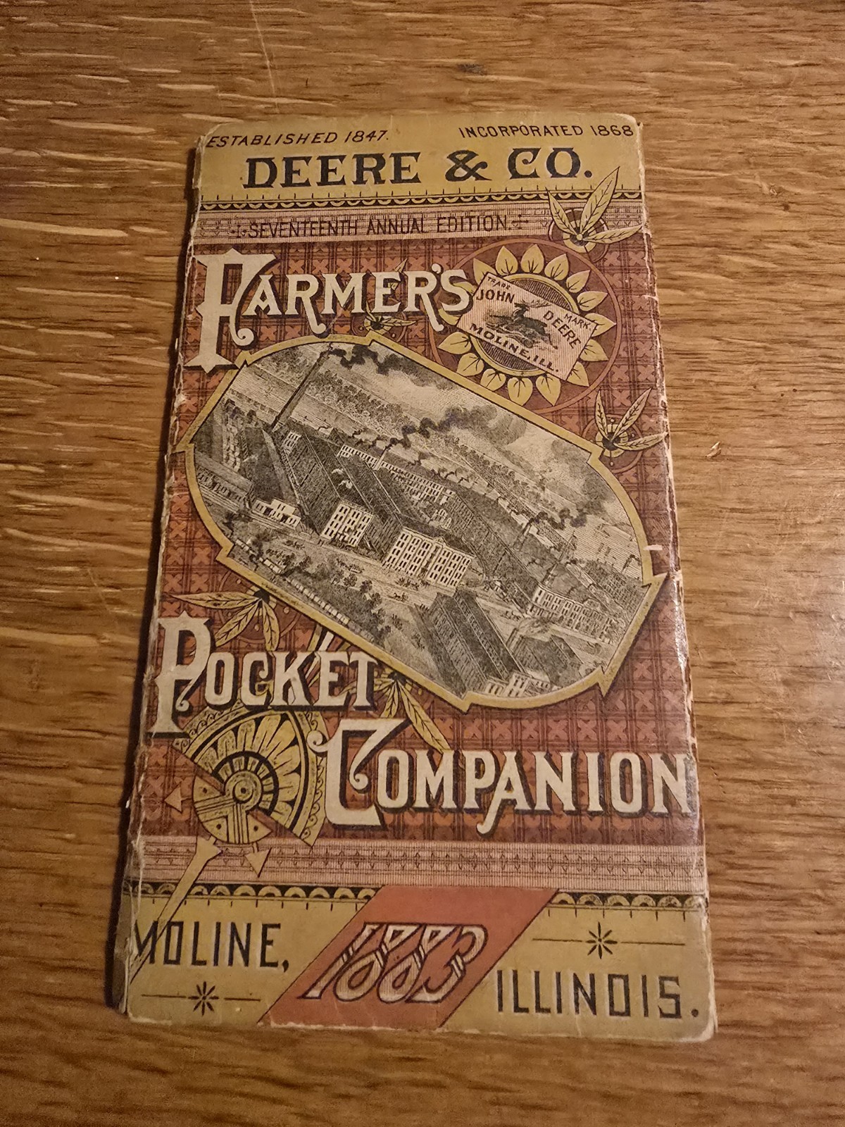 Complete Vintage 1883 John Deere Farmer’s Pocket Companion Book Complete Vintage 1883 John Deere Farmer’s Pocket Companion Book