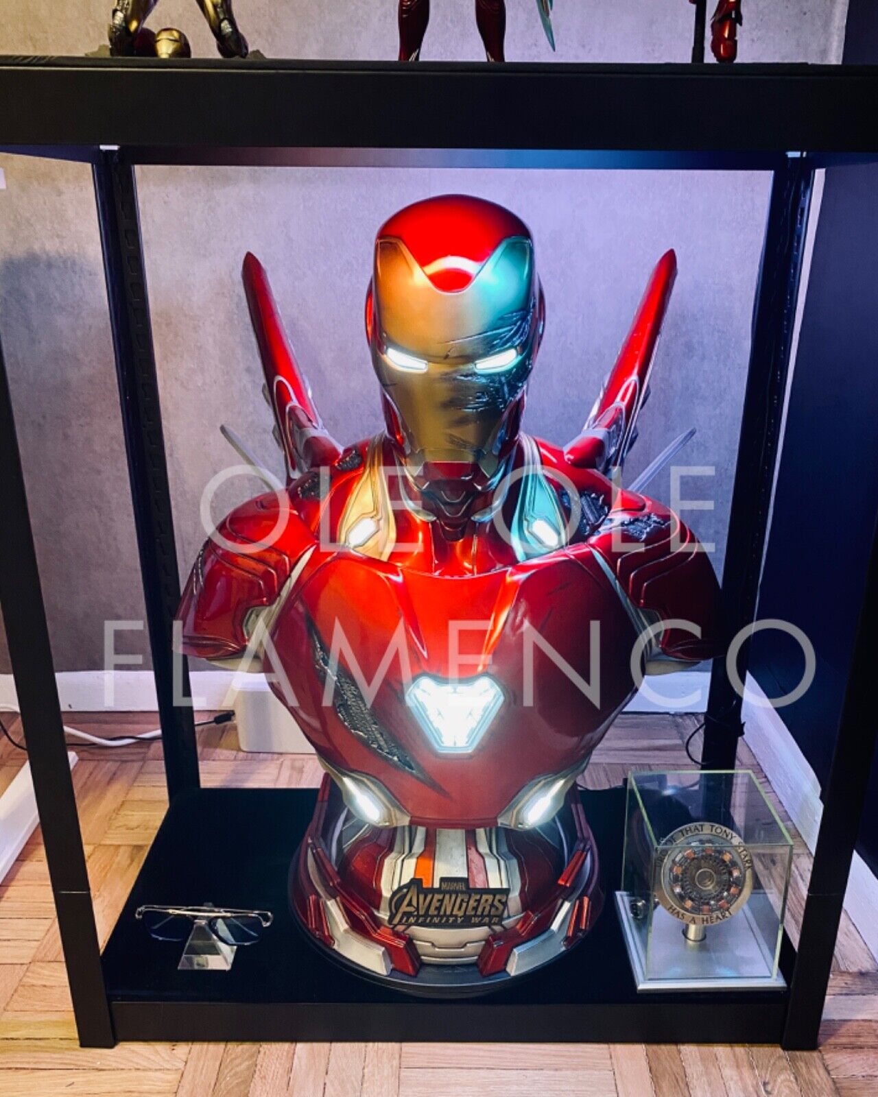 Queen Studios 1:1 Life Size MK50 Iron Man Battle Damaged Bust - US Seller