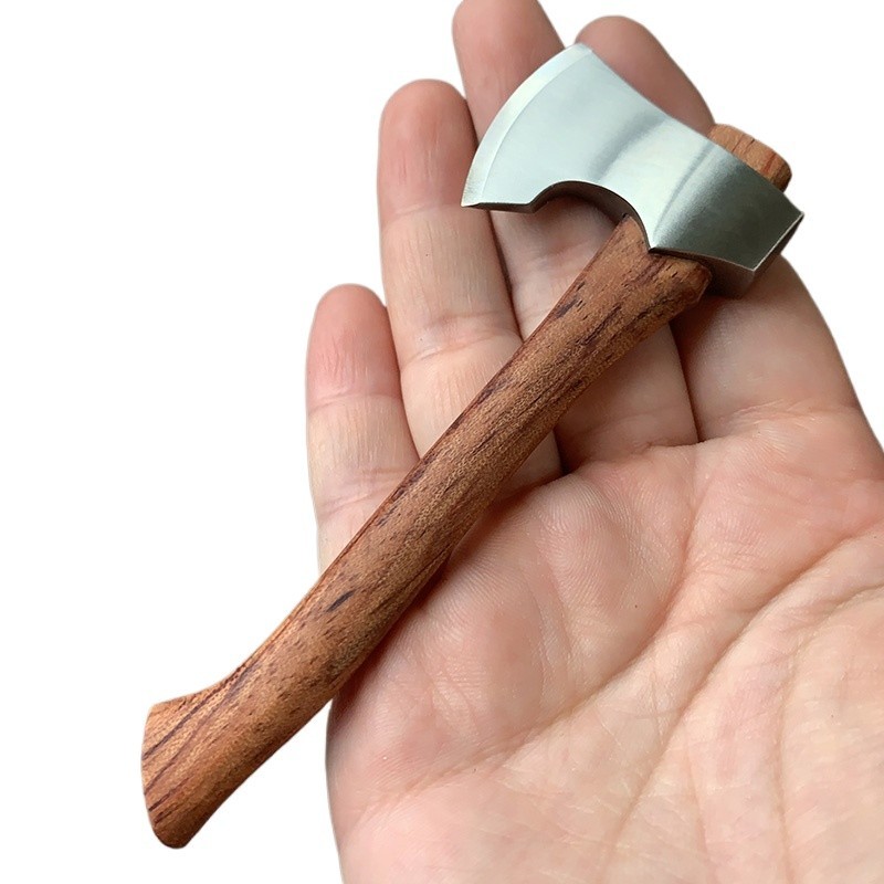 Mini Mountain Axe 7Cr13MoV Stainless Steel Wood Handle Camping Outdoor Mini Axe Mini Mountain Axe 7Cr13MoV Stainless Steel Wood Handle Camping Outdoor Mini Axe