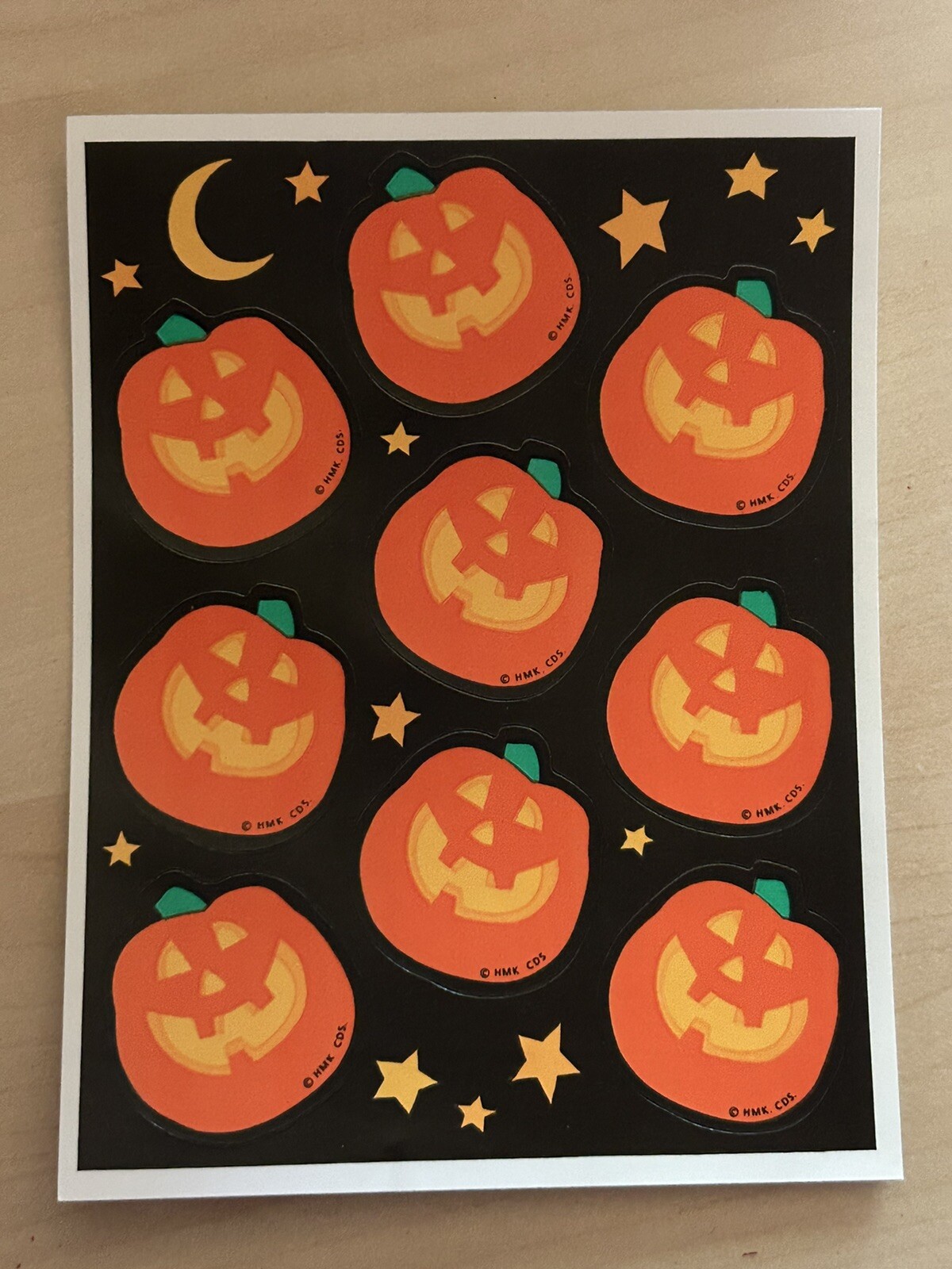 Vintage Hallmark Pumpkin Jack O Lantern Halloween Stickers 10 Full Sheets Vintage Hallmark Pumpkin Jack O Lantern Halloween Stickers 10 Full Sheets