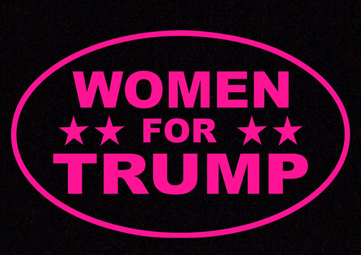 President Donald TRUMP 2024 SUPPORT STICKER WOMEN FOR TRUMP DECAL WINDOW BUMPER
