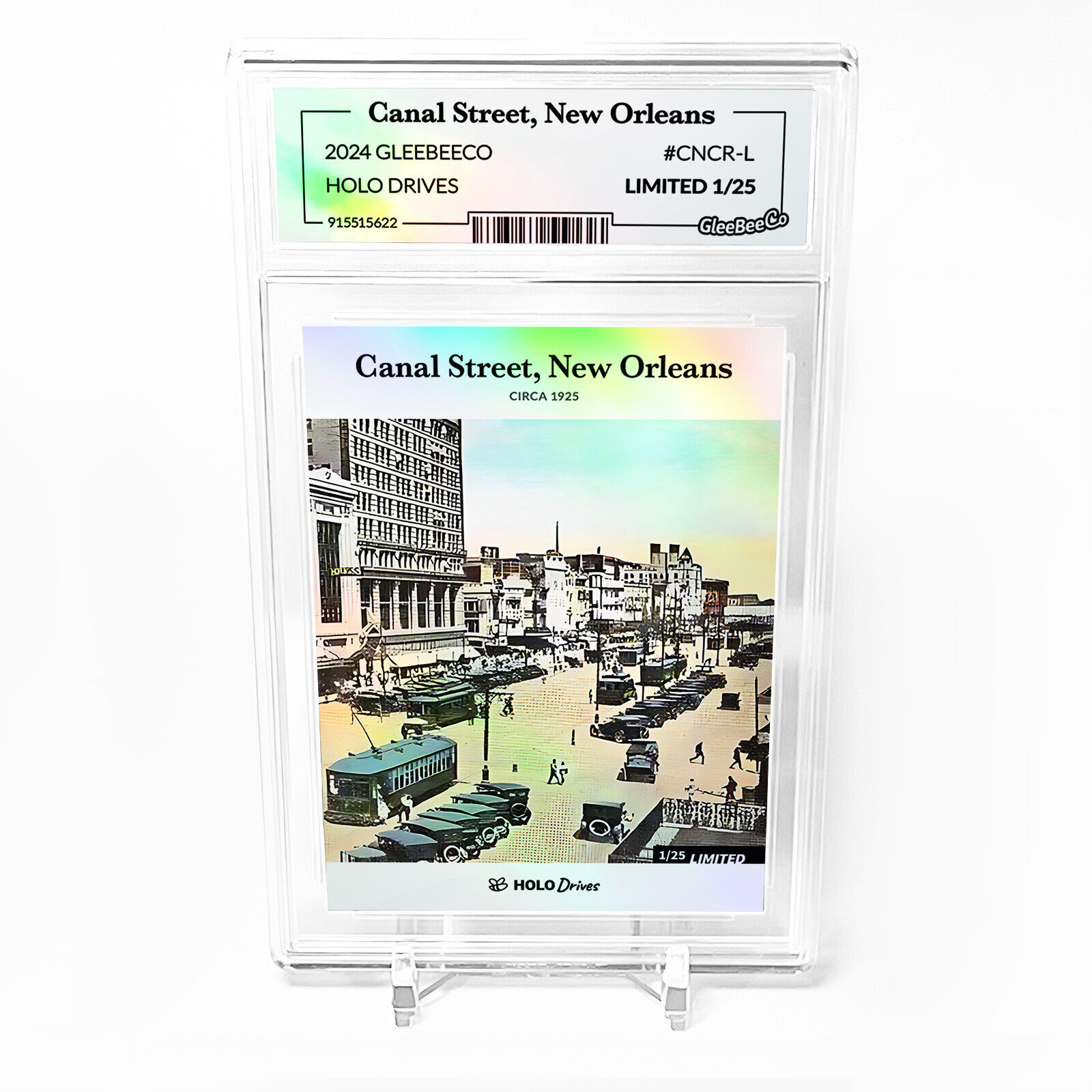 CANAL STREET, NEW ORLEANS Card 2024 GleeBeeCo Holo #CNCR-L - Limited Edition /25