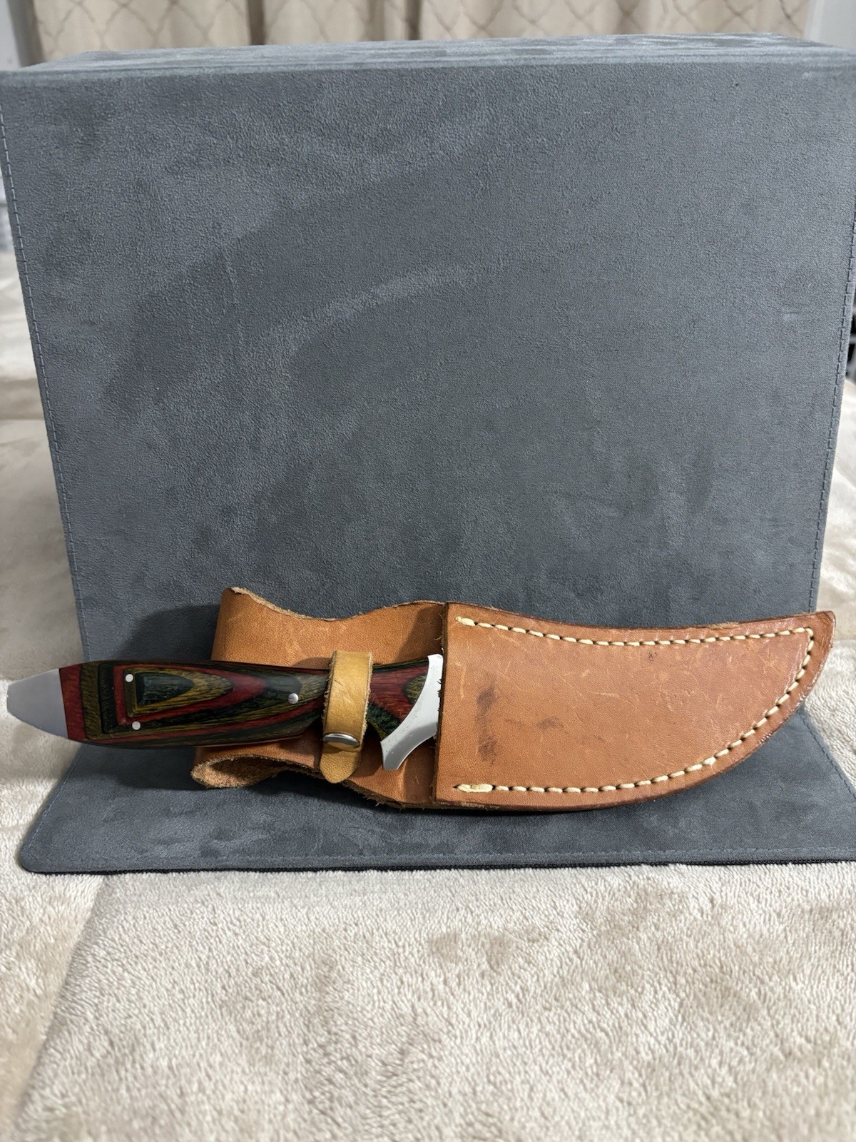 Vintage Tom Barminski Custom Fixed Blade Knife - Loveland, CO - Handmade