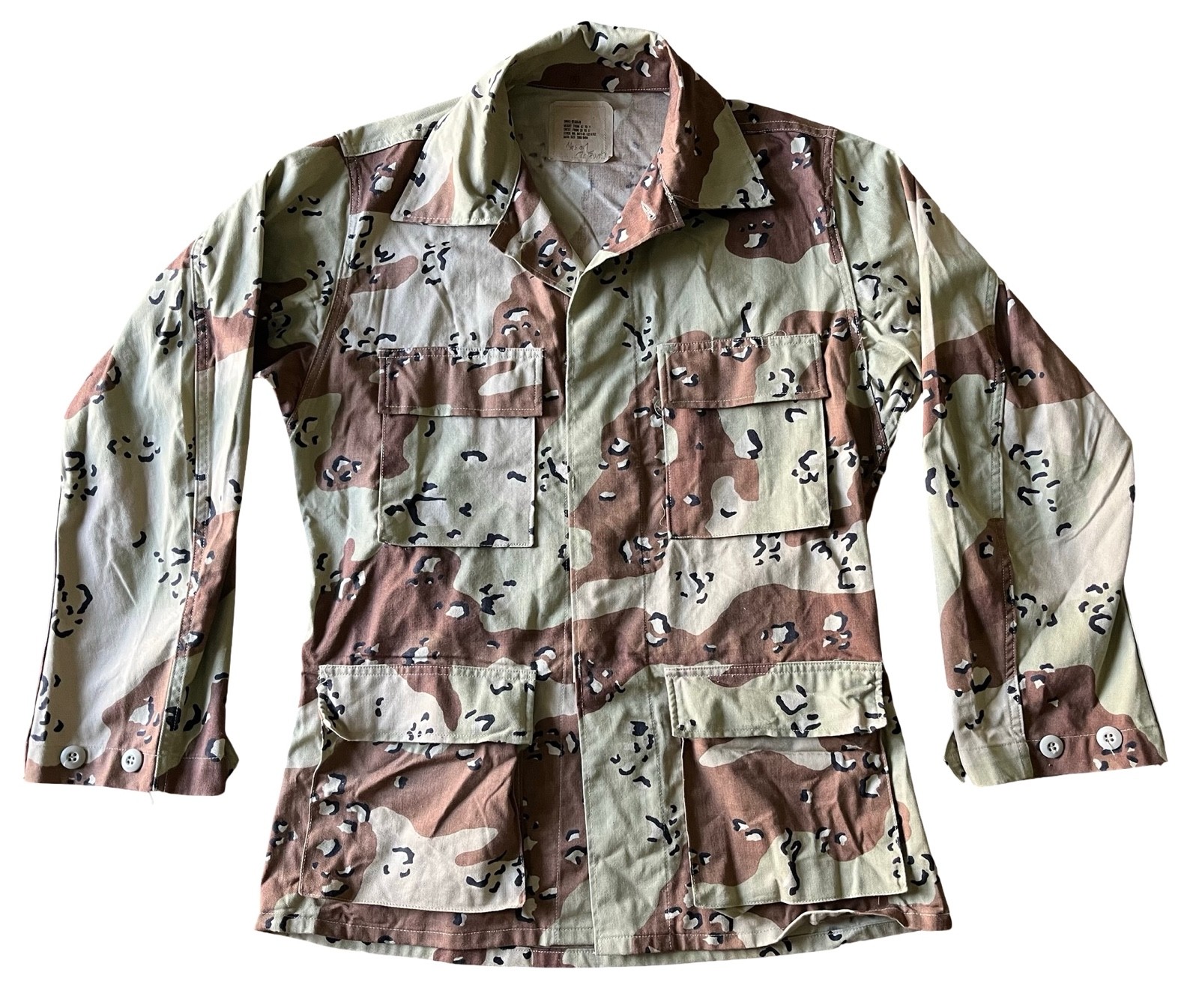 Oldgen USGI 6 Color Desert / Chocolate Chip Uniform Jacket BDU Size Small Reg Oldgen USGI 6 Color Desert / Chocolate Chip Uniform Jacket BDU Size Small Reg
