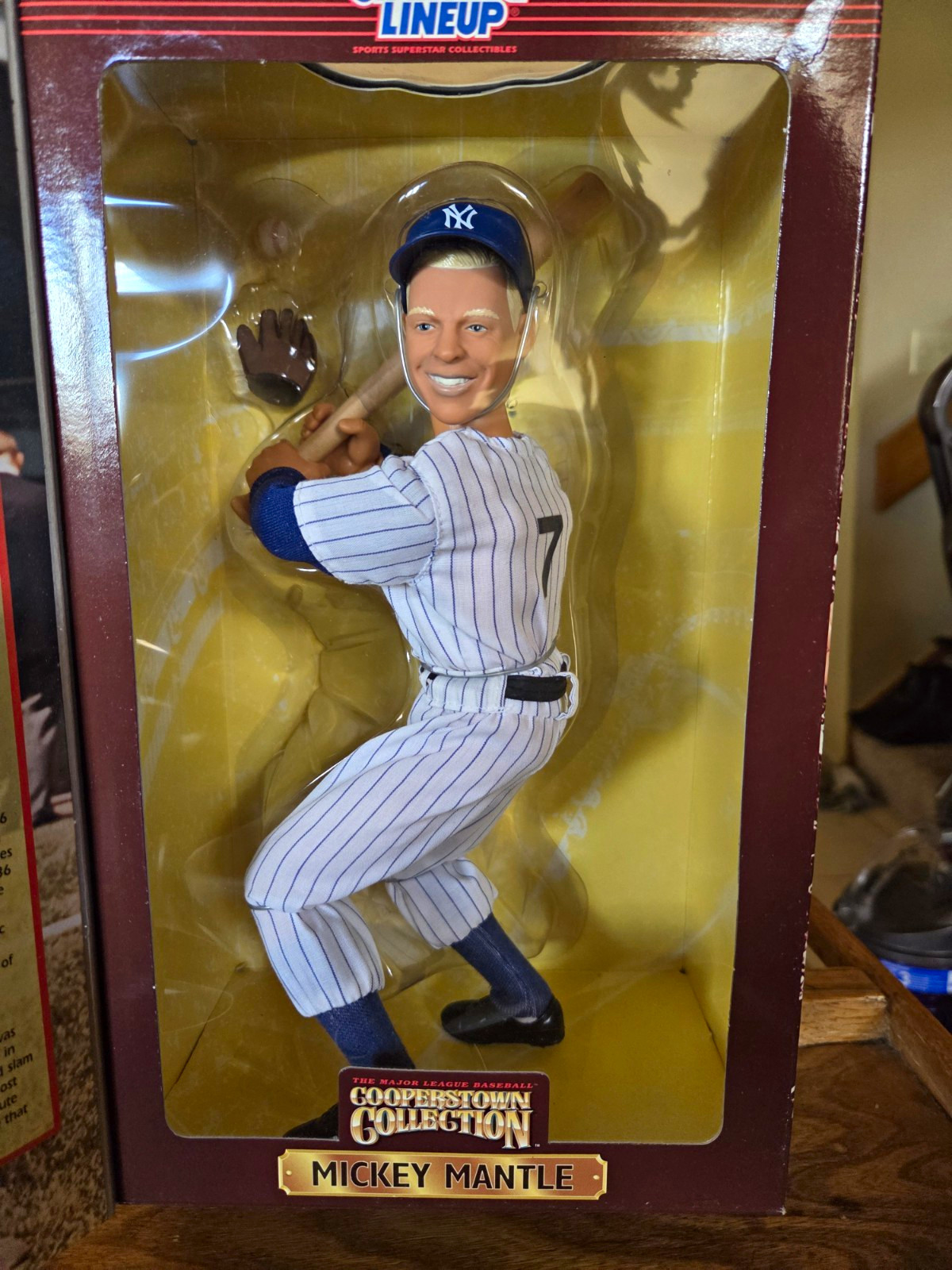 Starting Lineup Cooperstown Mickey Mantle Poseable Figure New 1997. New In Box Starting Lineup Cooperstown Mickey Mantle Poseable Figure New 1997. New In Box