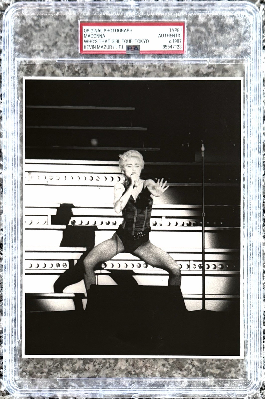 1987 Madonna "Who’s That Girl Tour Live In Tokyo” PSA Type 1 Original Photo 1987 Madonna "Who’s That Girl Tour Live In Tokyo” PSA Type 1 Original Photo