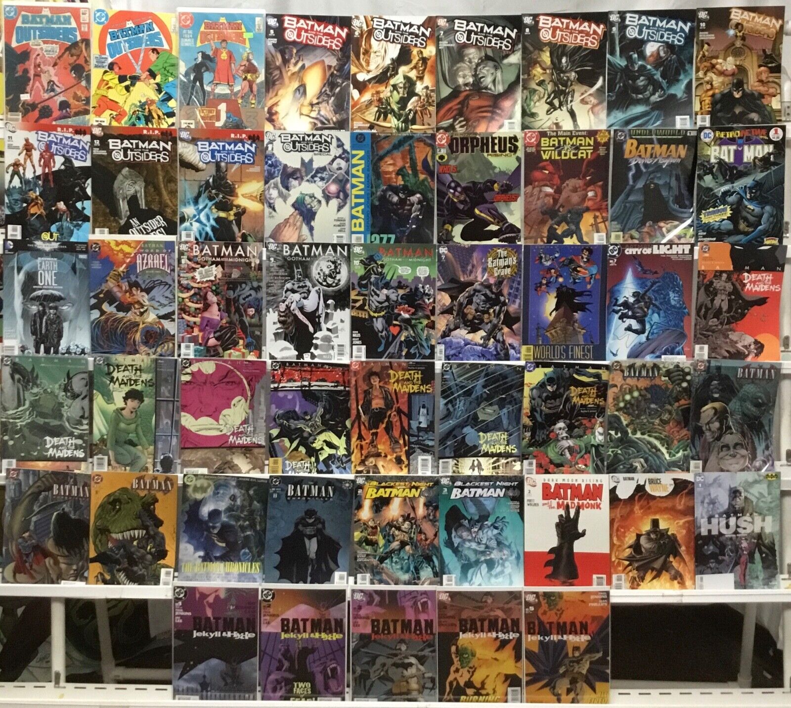 DC Comics - Batman - Comic Book Lot of 50 Issues - Outsiders, Hush, Jekyll