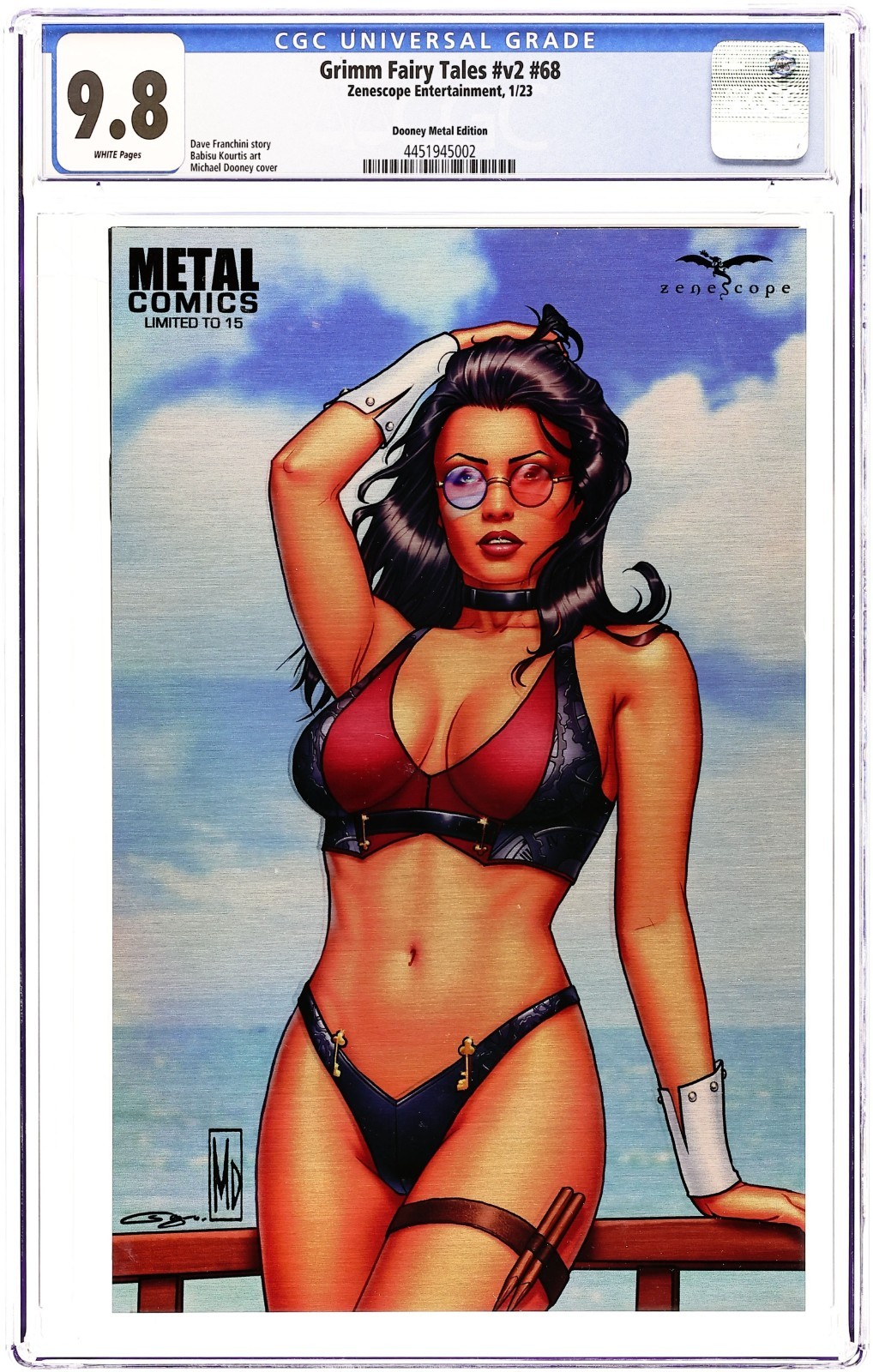 🔥Metal Cover🔥 Grimm Fairy Tales #68 - 2023 - CGC 9.8 - Michael Dooney Ltd 15