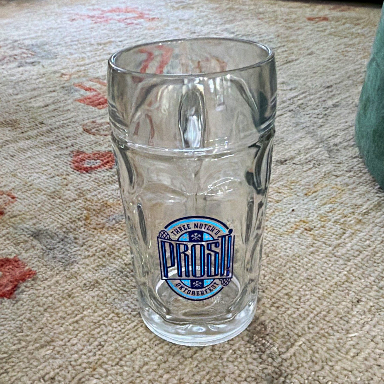Three Notch'd PROST Oktoberfest Beer Glass Mug with Handle Breweriana
