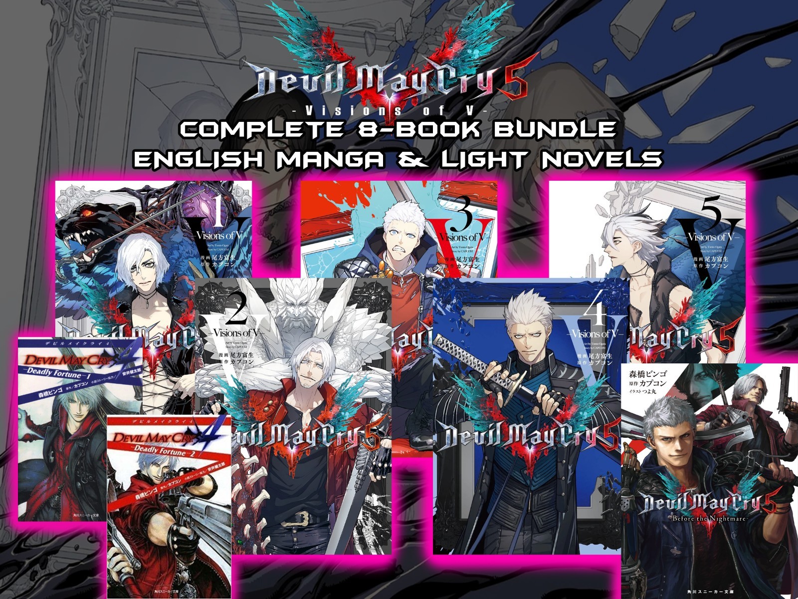 Devil May Cry Complete 8-Book Bundle English | Manga & Novels | Paperback Devil May Cry Complete 8-Book Bundle English | Manga & Novels | Paperback