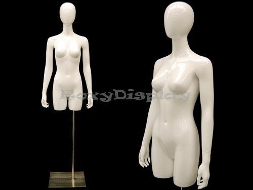 Egg Head Female Mannequin Torso With nice figure and arms #MD-TFWEGS