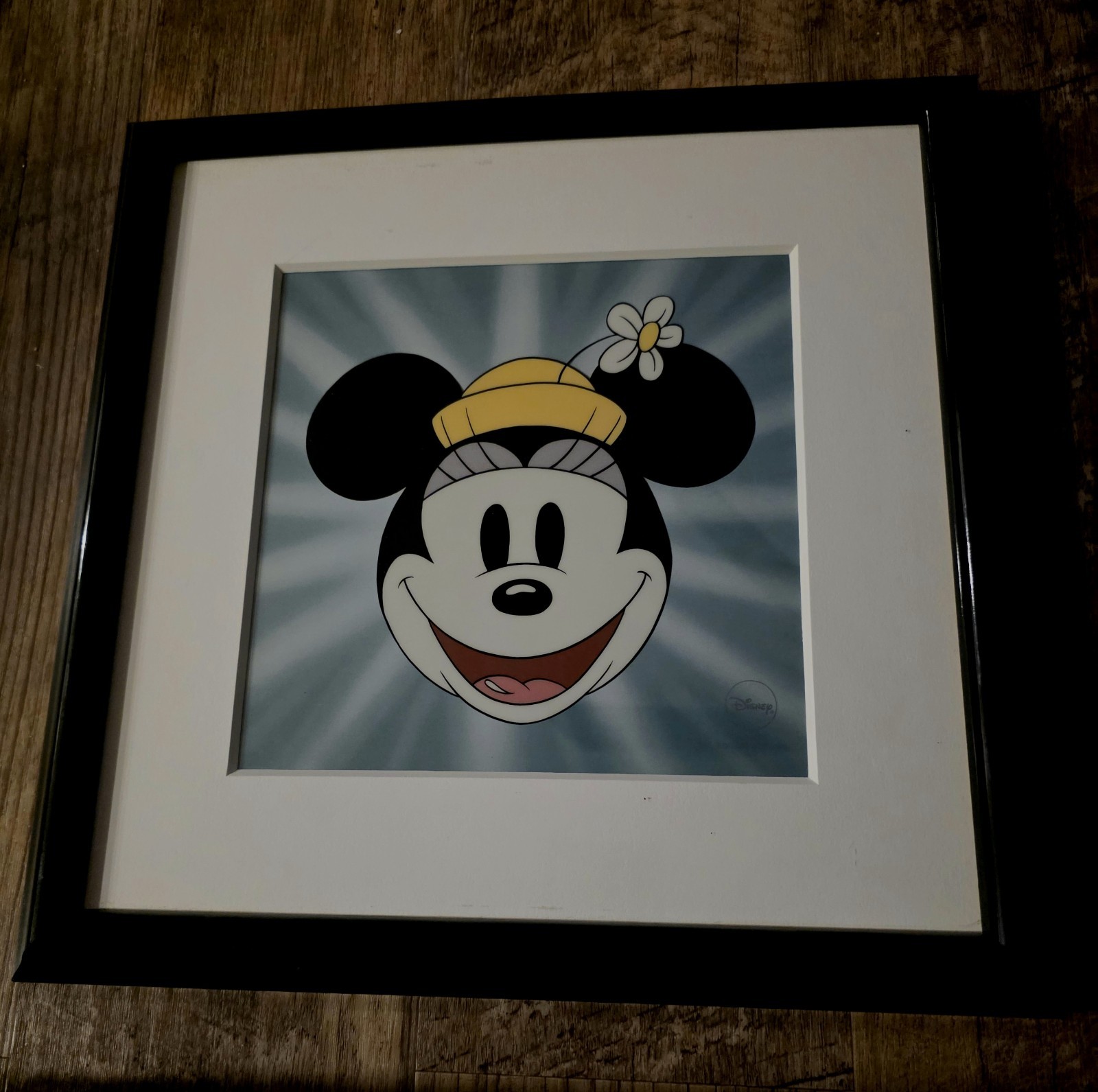 Disney Sericel " HERE'S MINNIE" Collectible, COA, LE Framed Rare. Disney Sericel " HERE'S MINNIE" Collectible, COA, LE Framed Rare.