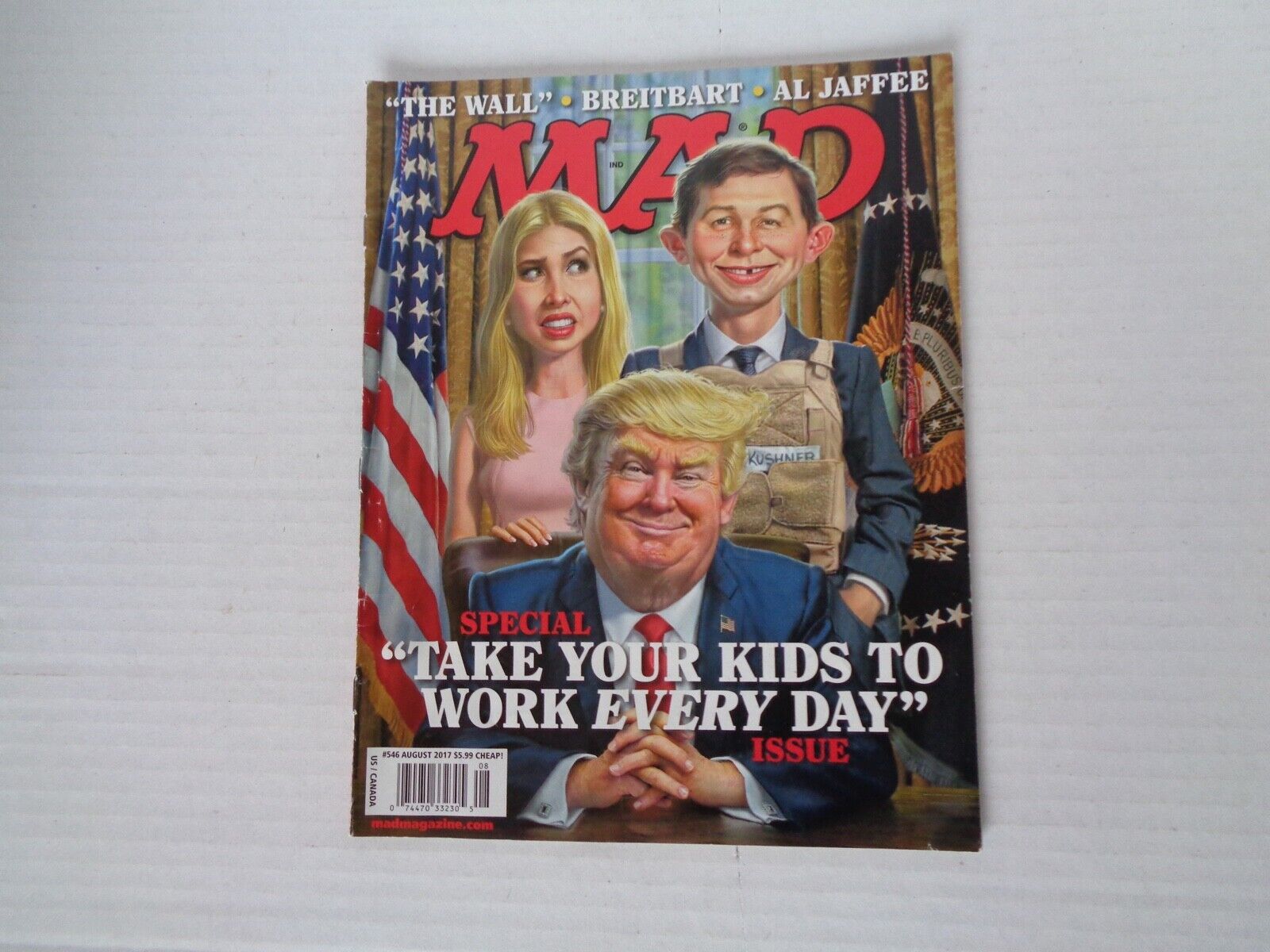 Mad Magazine #546 Trump Issue Take Your Kids To Work Every Day August 2017