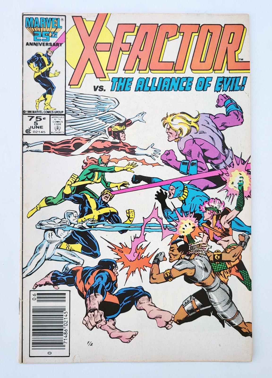X-Factor #5 X-Men Marvel 1st Cameo Apocalypse 1986 Bob Layton Newsstand FN/VF+