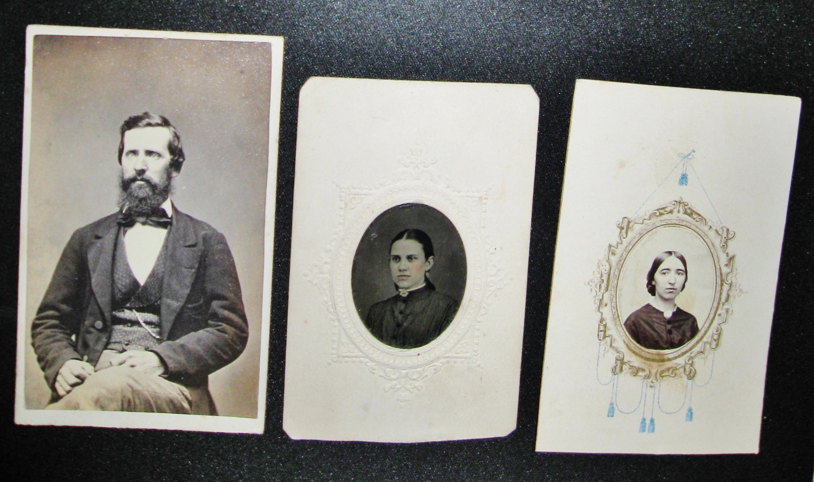 2 ANTIQUE CIVIL WAR ERA CDV PHOTOS & ONE TINTYPE PHOTO ALL WITH TAX STAMPS 2 ANTIQUE CIVIL WAR ERA CDV PHOTOS & ONE TINTYPE PHOTO ALL WITH TAX STAMPS