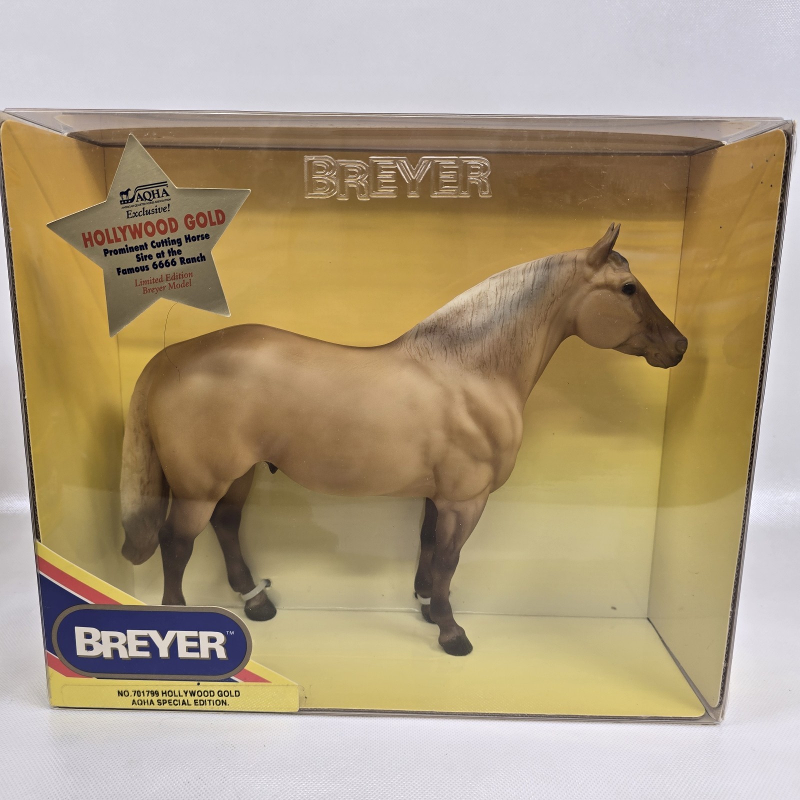Breyer Hollywood Gold AQHA Exclusive Special Edition 701799 New Vintage Breyer Hollywood Gold AQHA Exclusive Special Edition 701799 New Vintage