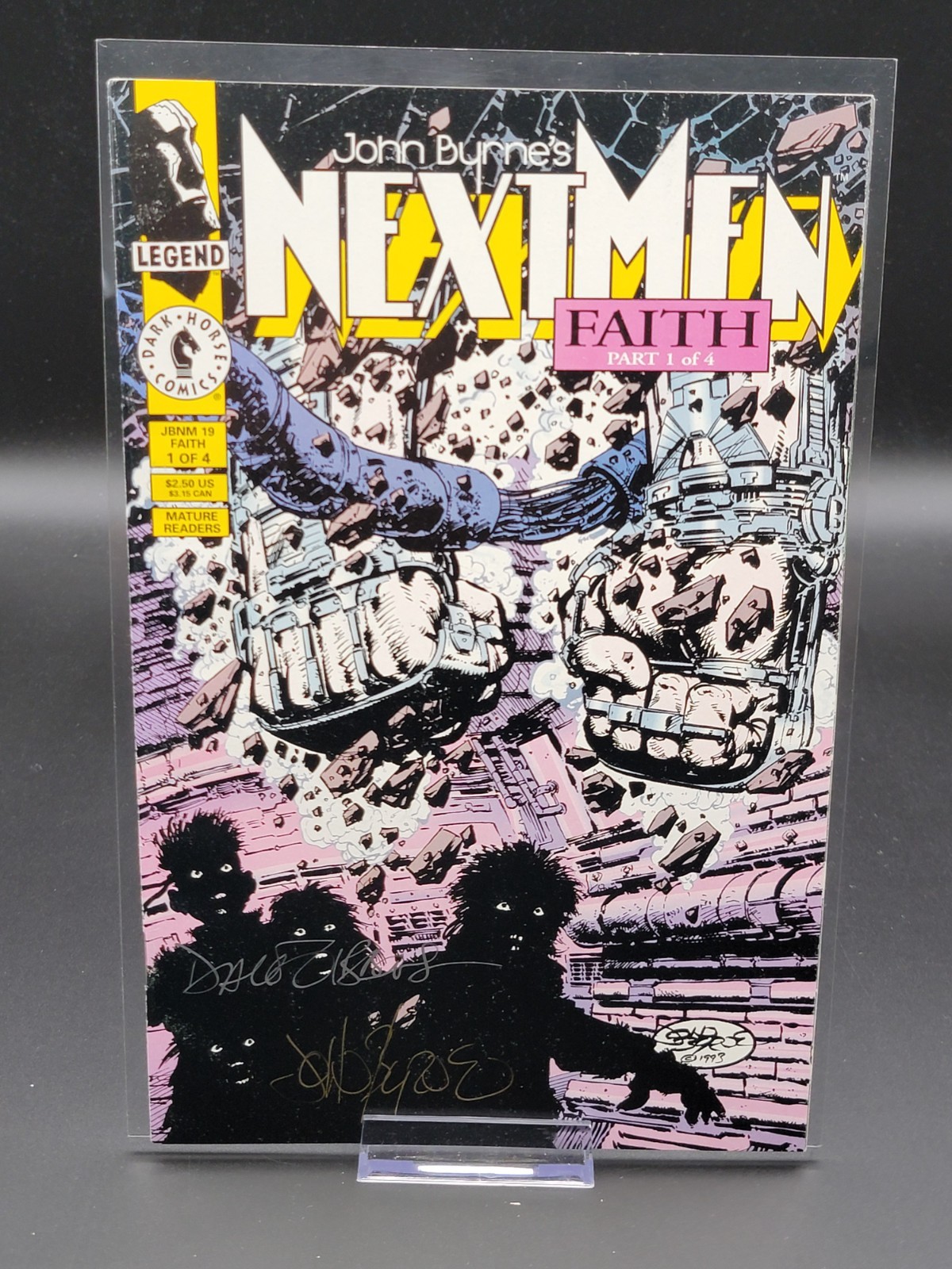 John Byrne's Next Men #19 • Dark Horse • 1993 • Signed John Byrne Dave Gibbons John Byrne's Next Men #19 • Dark Horse • 1993 • Signed John Byrne Dave Gibbons