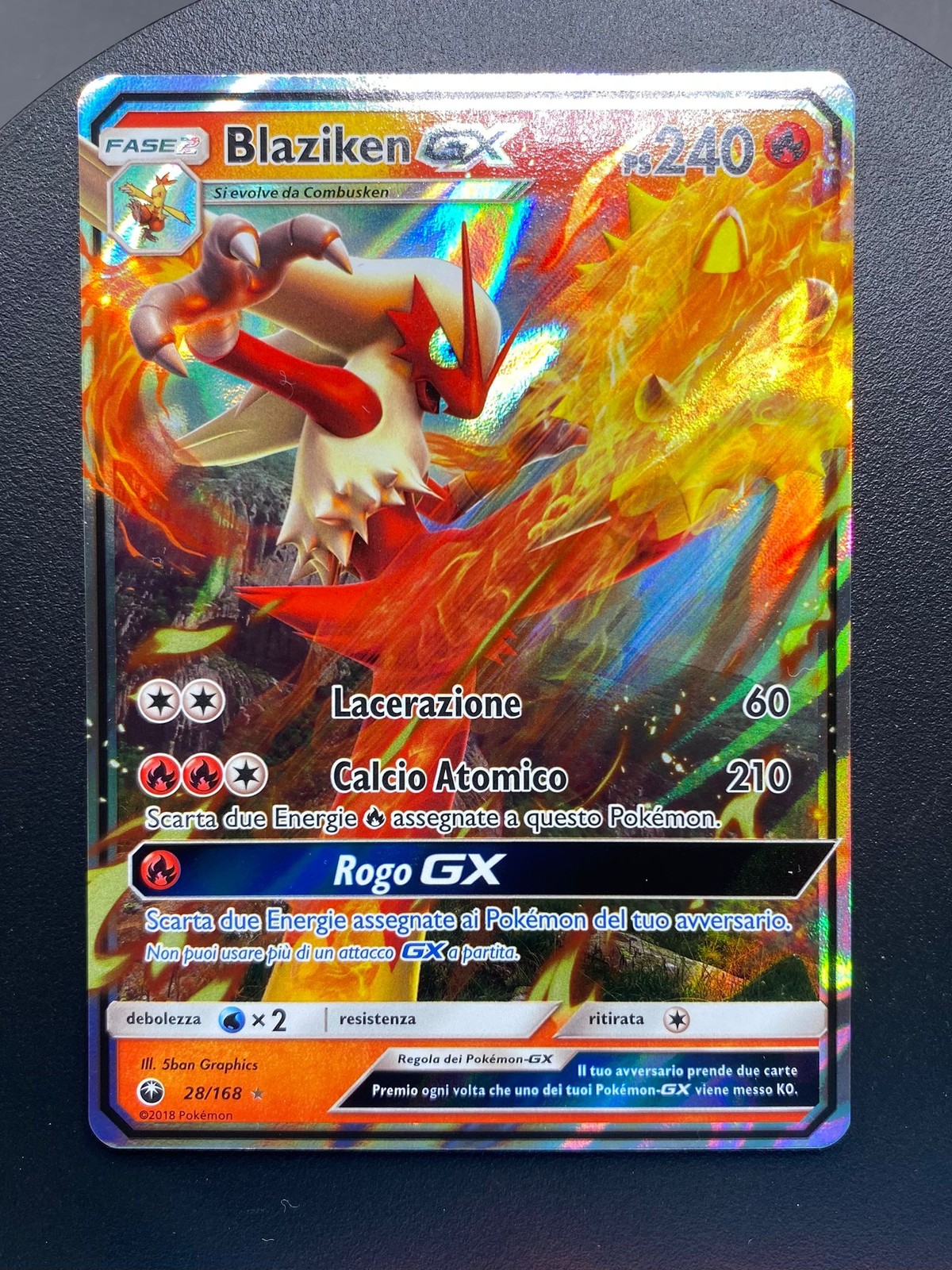 Blaziken GX - ces · Celestial Storm 28/168 - Italian - Near Mint