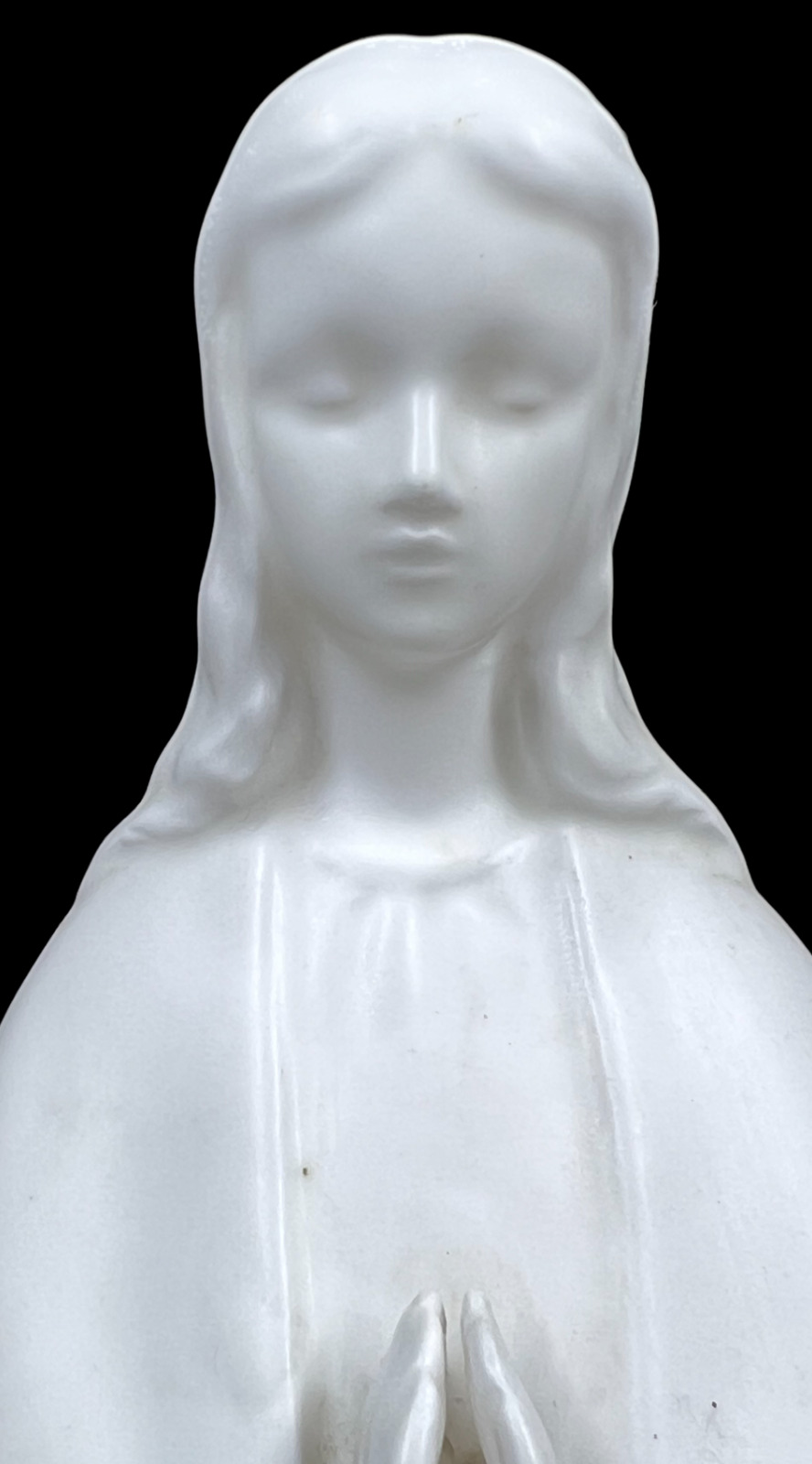 Vintage Mid Century Napco Japan Madonna Virgin Mary Figurine White Bisque 12\