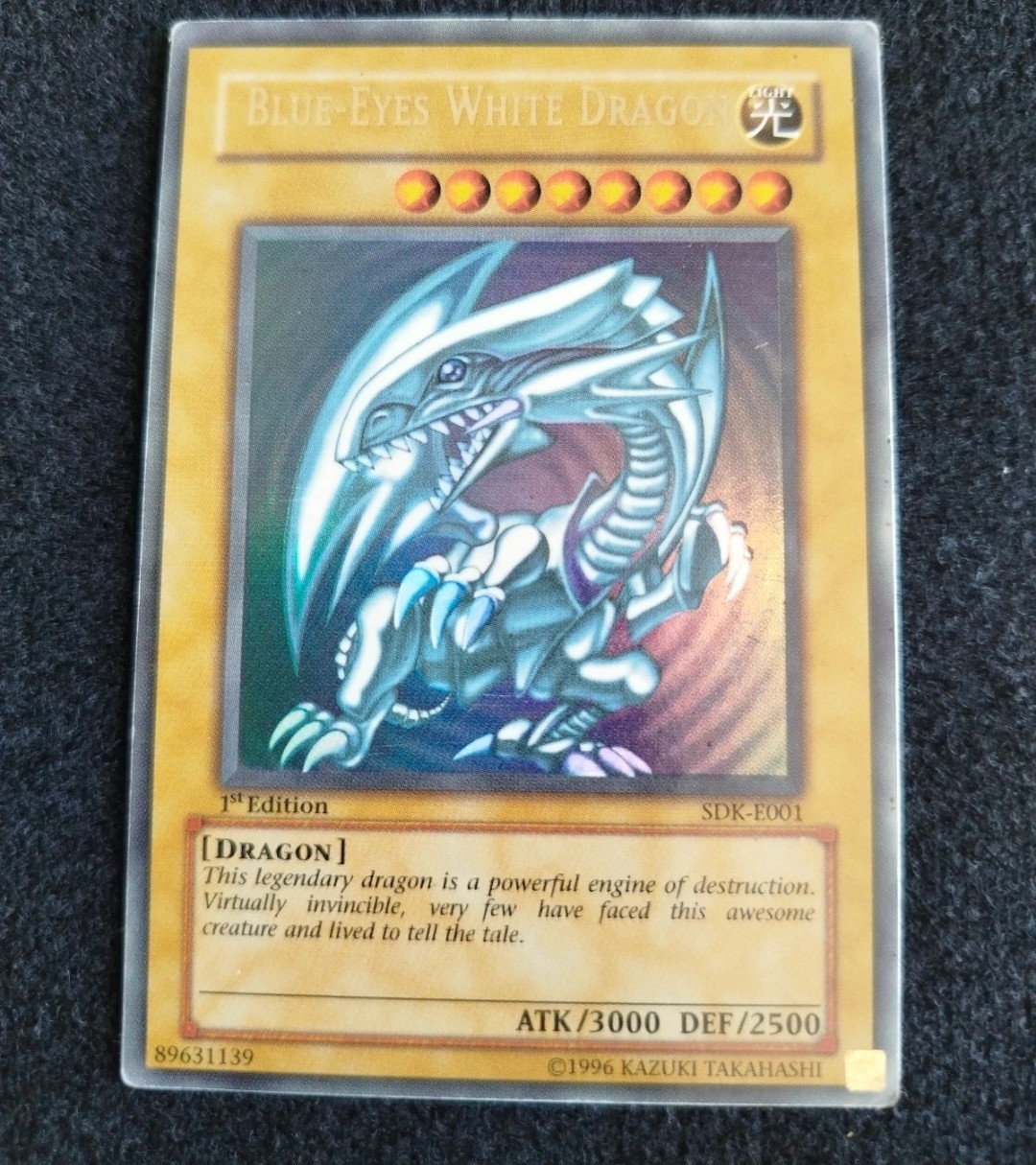 Konami Yu-Gi-Oh Blue-Eyes White Dragon 1st Ed SDK-E001 3000/2500