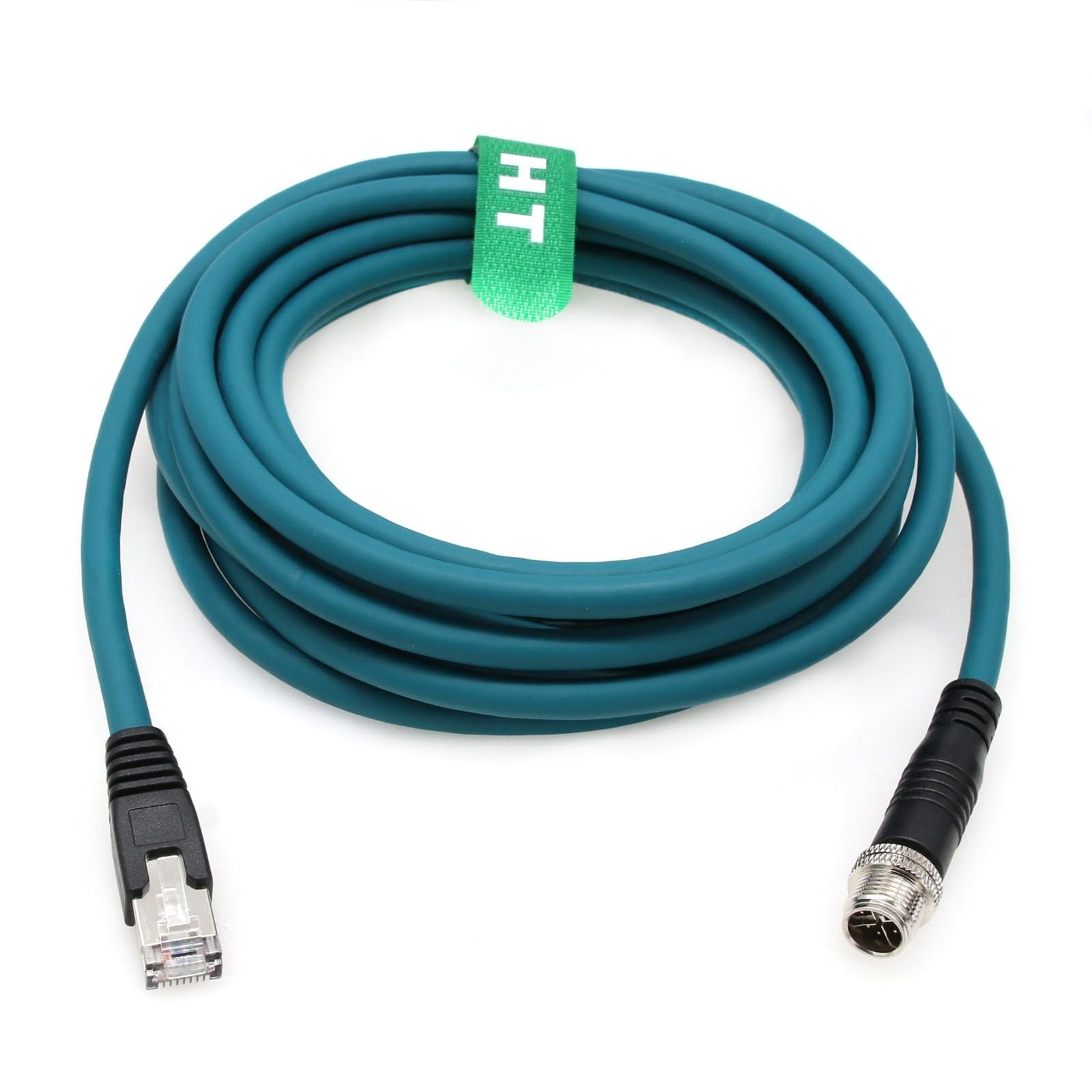 Ethernet 8 Pin X-Coded M12 RJ45 CAT-7e Cable for Keyence IV3 SR-5000 Matrix C... Ethernet 8 Pin X-Coded M12 RJ45 CAT-7e Cable for Keyence IV3 SR-5000 Matrix C...