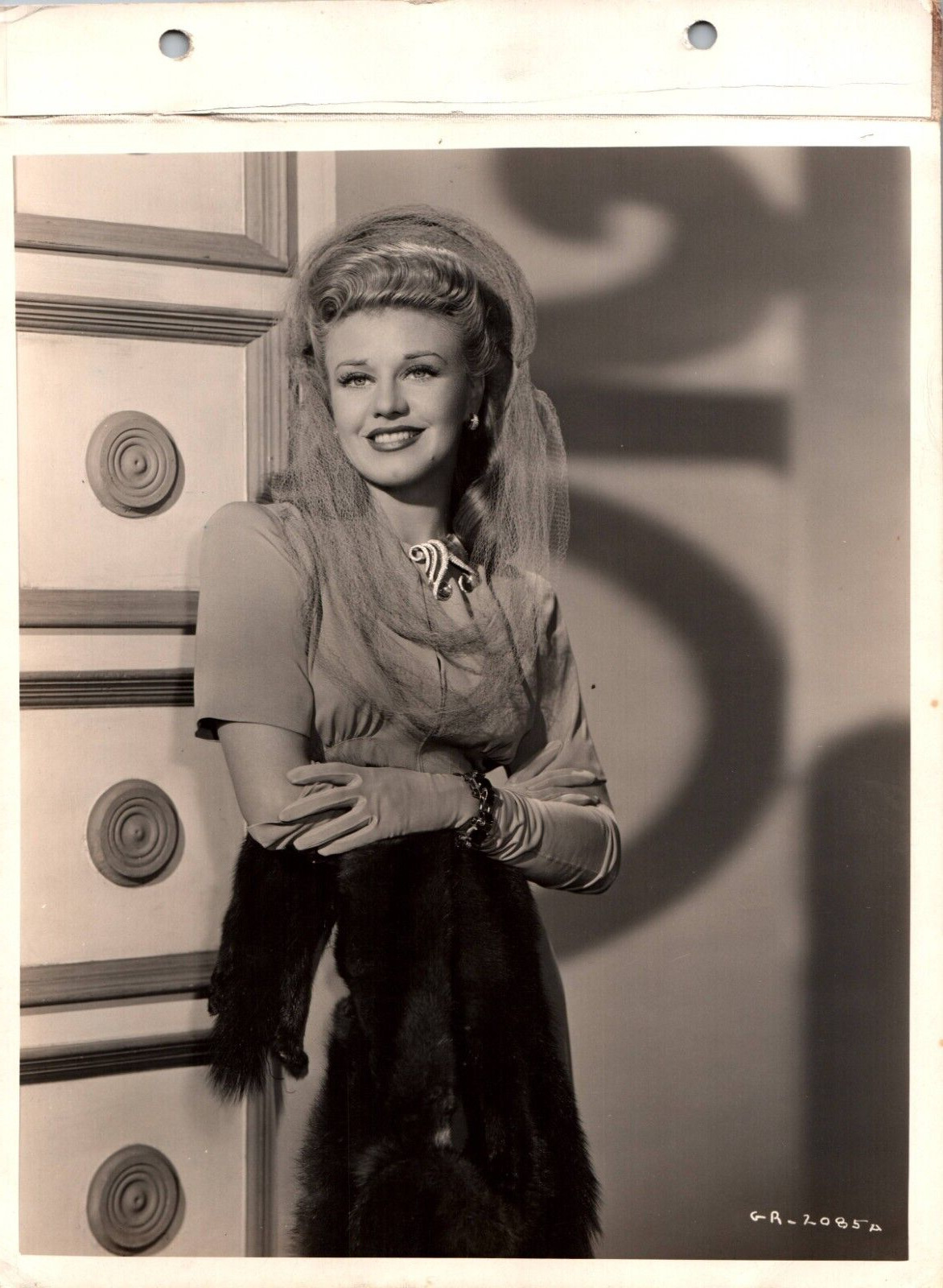 HOLLYWOOD BEAUTY GINGER ROGERS by MIEHLE DBW STUNNING PORTRAIT 1942 Photo C34