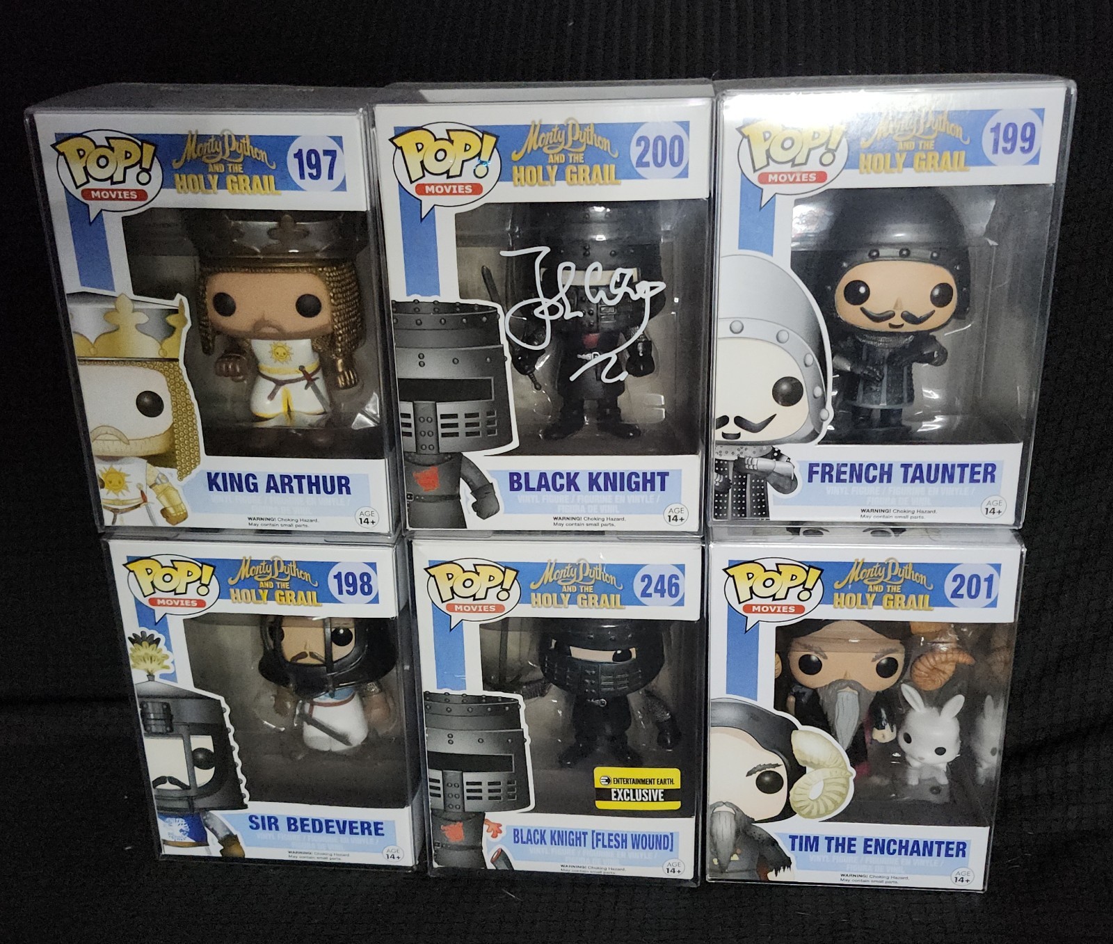 Autograph Funko Pop Monty Python and the Holy Grail Movie COMPLETE Set Autograph Funko Pop Monty Python and the Holy Grail Movie COMPLETE Set